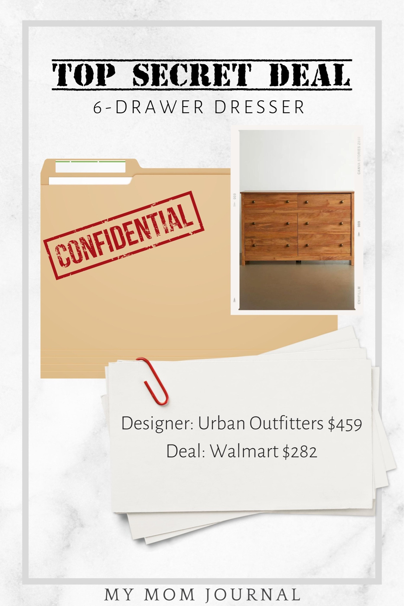Top Secret Deal! This 6-drawer dresser sells for $459 at Urban Outfitters but is $282 at Walmart!

#topsecret #deals #UO #urbanoutfitters #walmart #walmartfinds #mymomjournal #homedecor #dotd

#LTKFind #LTKsalealert #LTKhome