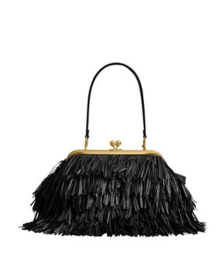 COACHKisslock Medium Straw Frame Bag 27 | Macy's