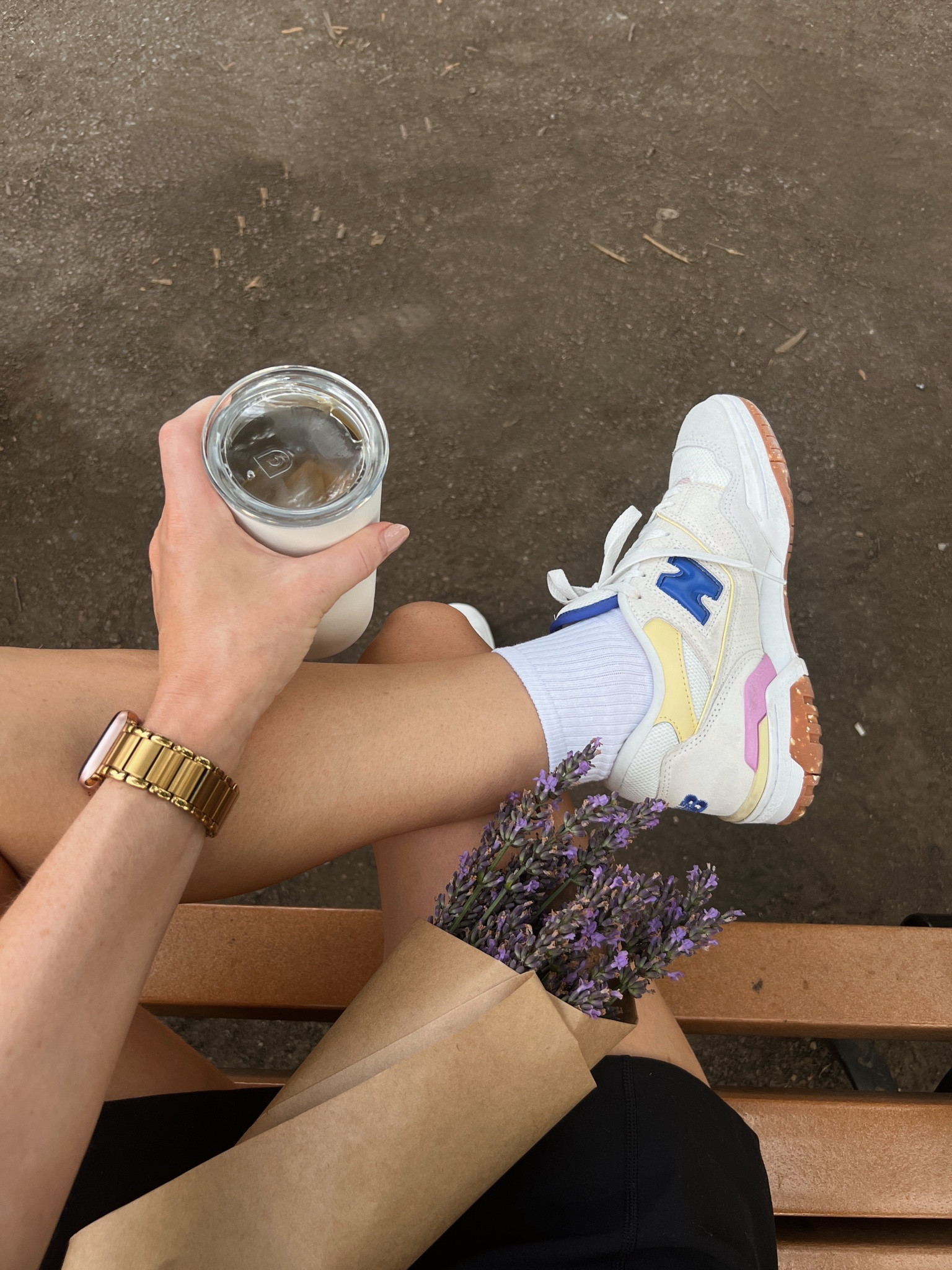 New balance 550’s - also these Amazon socks are the best white ankle socks ever 

#LTKunder50 #LTKshoecrush