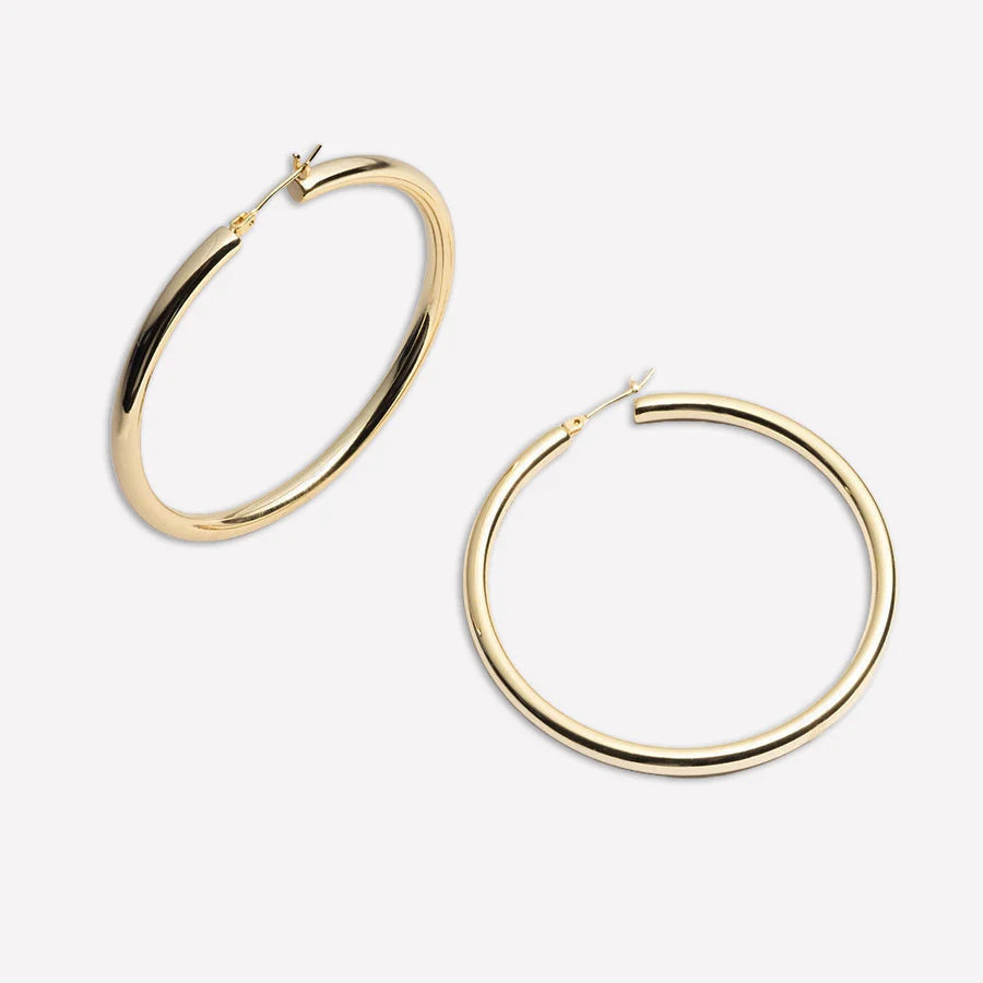 Margot Lightweight Hoops | BONHEUR JEWELRY