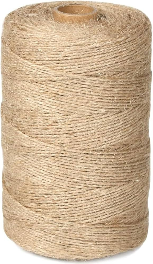 PerkHomy 1100FT Jute Twine String Natural Thin Ribbon for Craft Gardening Plant Gift Wrapping Art... | Amazon (US)