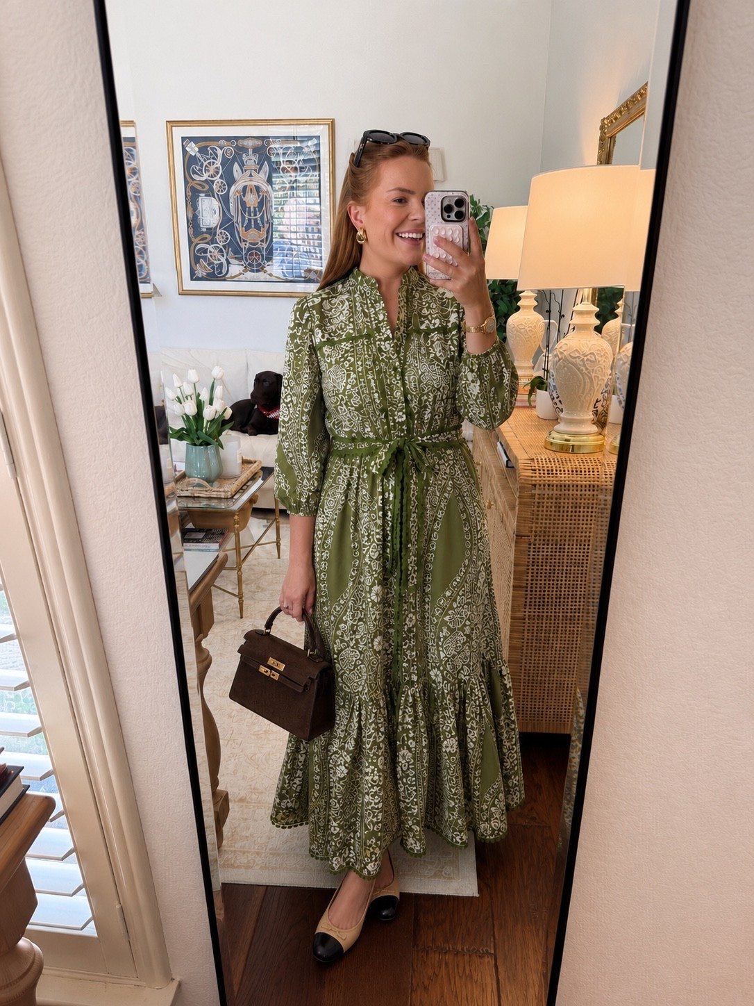 The dress that looks like you spent hours getting ready… but did all the work for you. 💚

This green printed midi dress is one of my favorite finds from the Nordstrom Anniversary Sale. The flattering waist tie, beautiful print, and easy silhouette make it one of those pieces you can throw on and instantly feel polished. I paired it with classic cap-toe flats and a chocolate suede handbag for a timeless look that will transition beautifully into fall.

If you’ve had your eye on this one, now is the time to grab it while it’s on sale before prices go back up! Everything is linked in my LTK. 🤍

#NSale #NordstromAnniversarySale #LTKSaleAlert #MidiDress #ClassicStyle #FallTransition