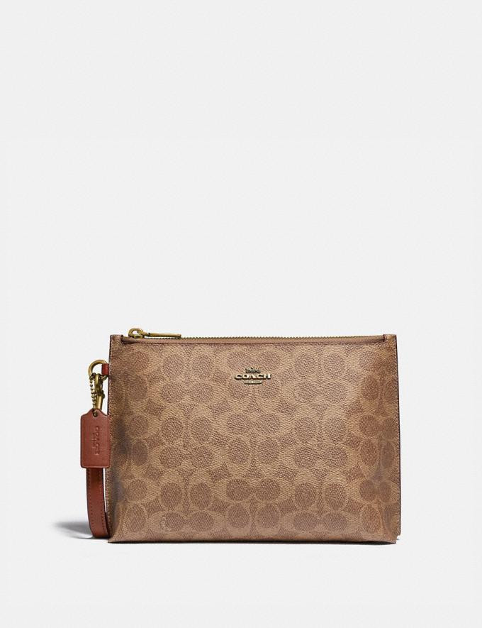Charlie Pouch in Colorblock Signature Canvas | Coach (UK)