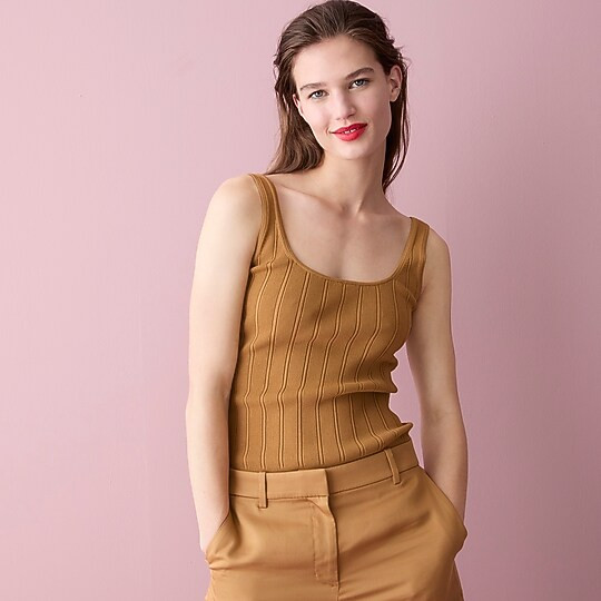 Supersculpt scoopneck sweater-tank | J. Crew US