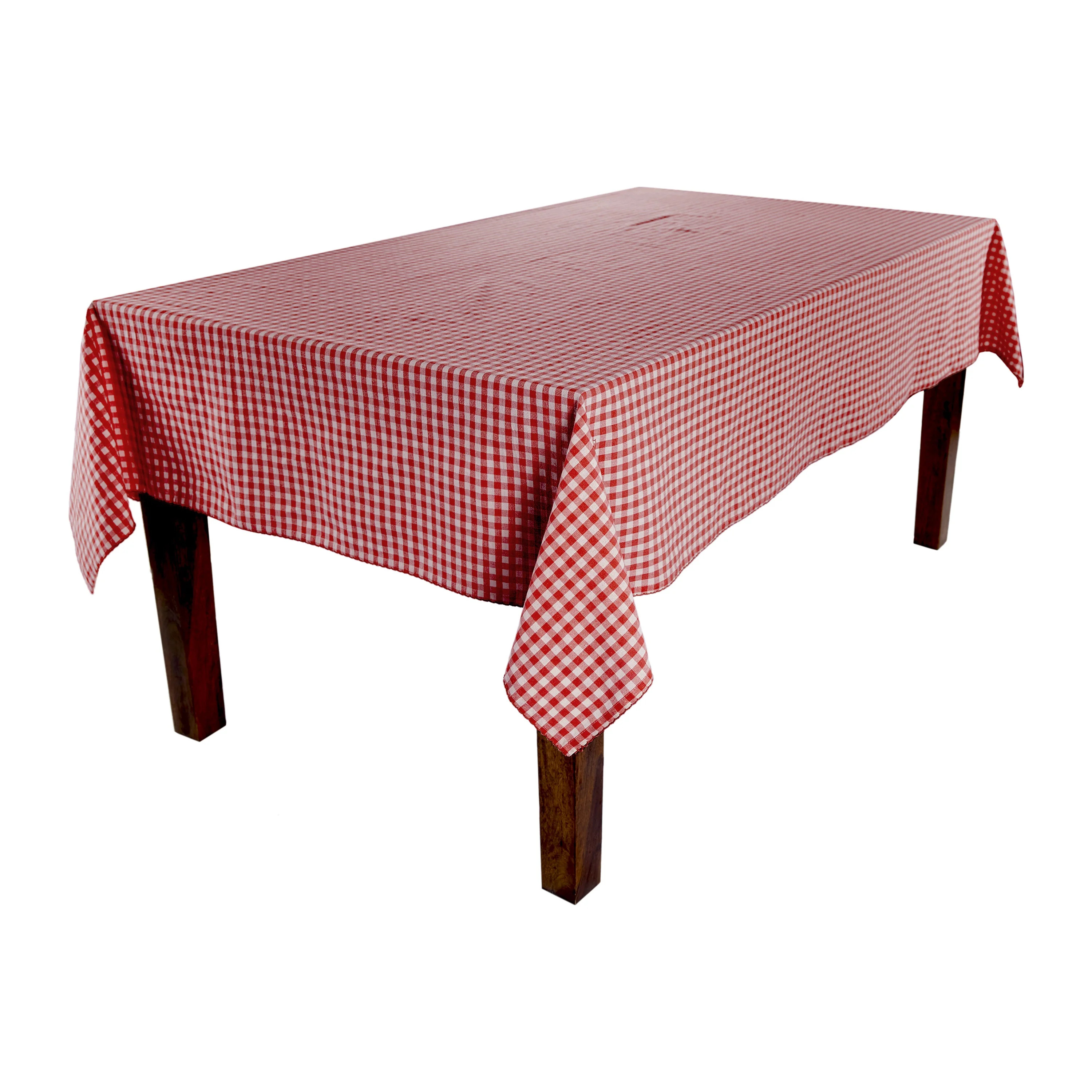 The Pioneer Woman 100% Cotton Fabric Tablecloth, Red Gingham, 60"W x 102"L | Walmart (US)