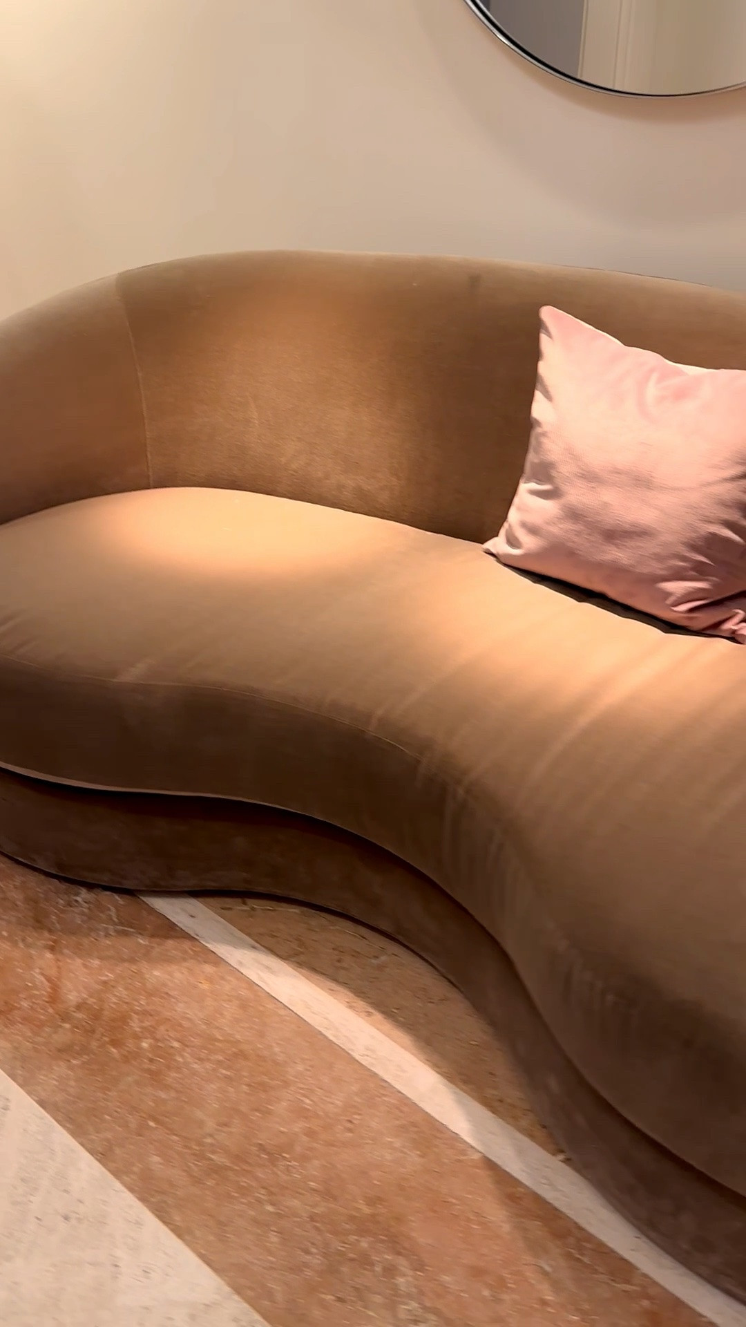 Unwind with this elegant curved sofa moment. The soft curves, tailored silhouette, and warm glow from the table lamp create a relaxing spot to slow down, recharge, and enjoy a quiet evening at home.

#curvedsofa #sofa #tablelamp #livingroom #livingroomdesign #cozychome #homedecor #interiordesign #modernclassic #coastalchic #neutralhome #eleganthome #homeinspiration #ltkhome #homestyle #interiorinspo #relaxathome #cornerstyling #homedetails #designinspiration

#LTKdayinmylife #LTKHome #LTKSaleAlert