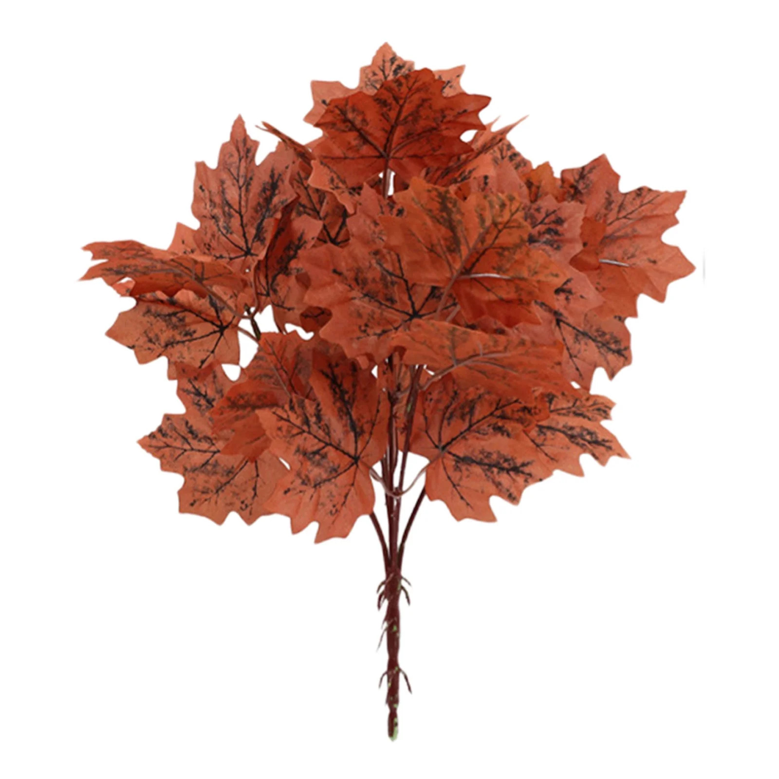 SLYNSHome Artificial Fall Maple Leaves Branches,Fake Autumn Leaf Bunches with Stem Faux Plants fo... | Walmart (US)