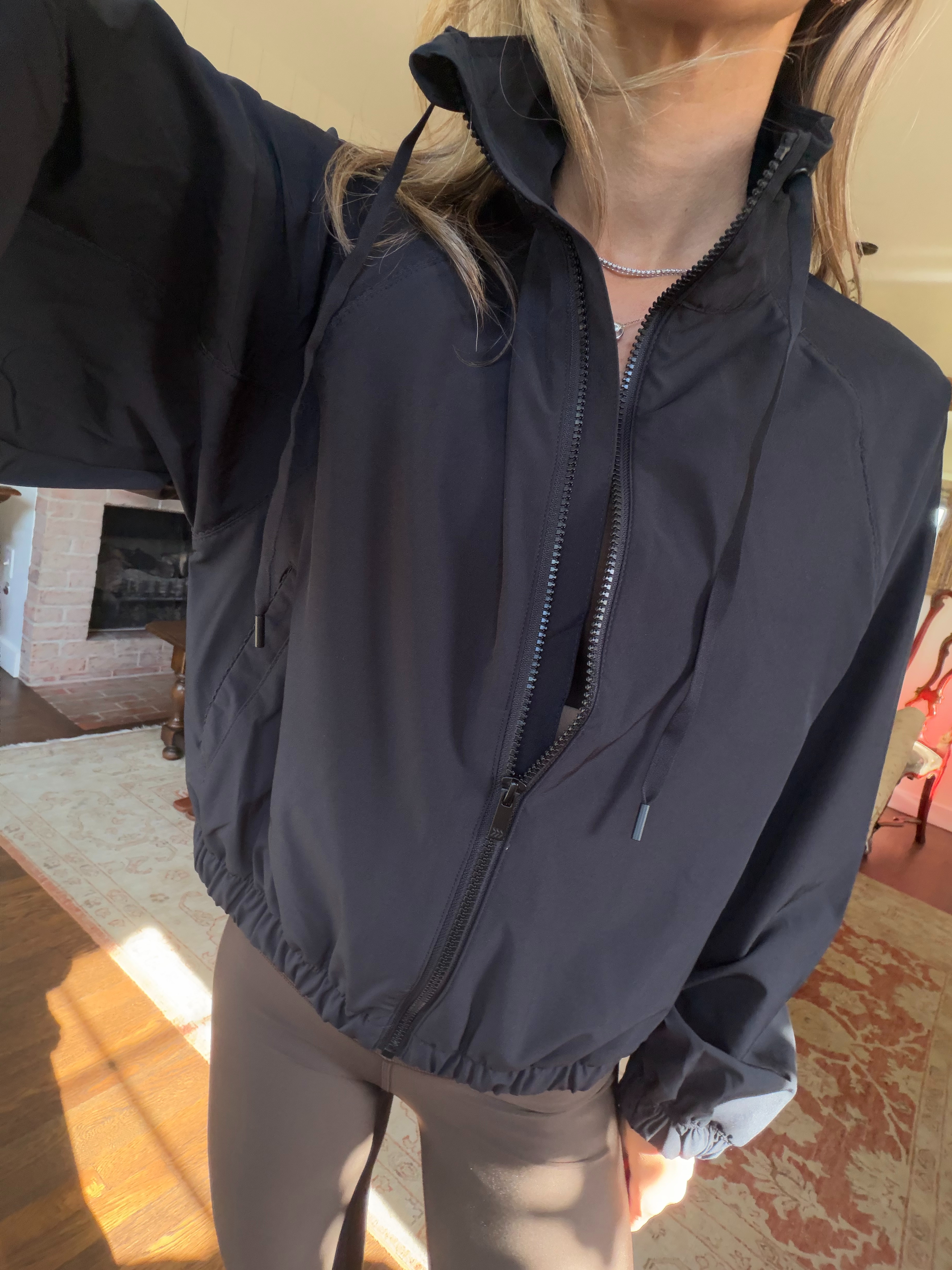 love this target windbreaker jacket! wearing XS! 

 