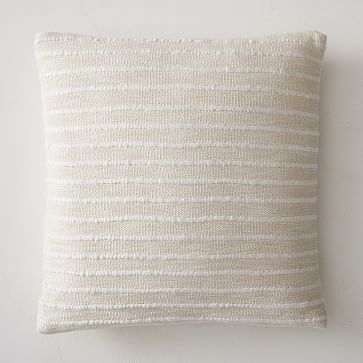 Soft Corded Pillow Cover, 20"x20", Natural Canvas | West Elm (US)