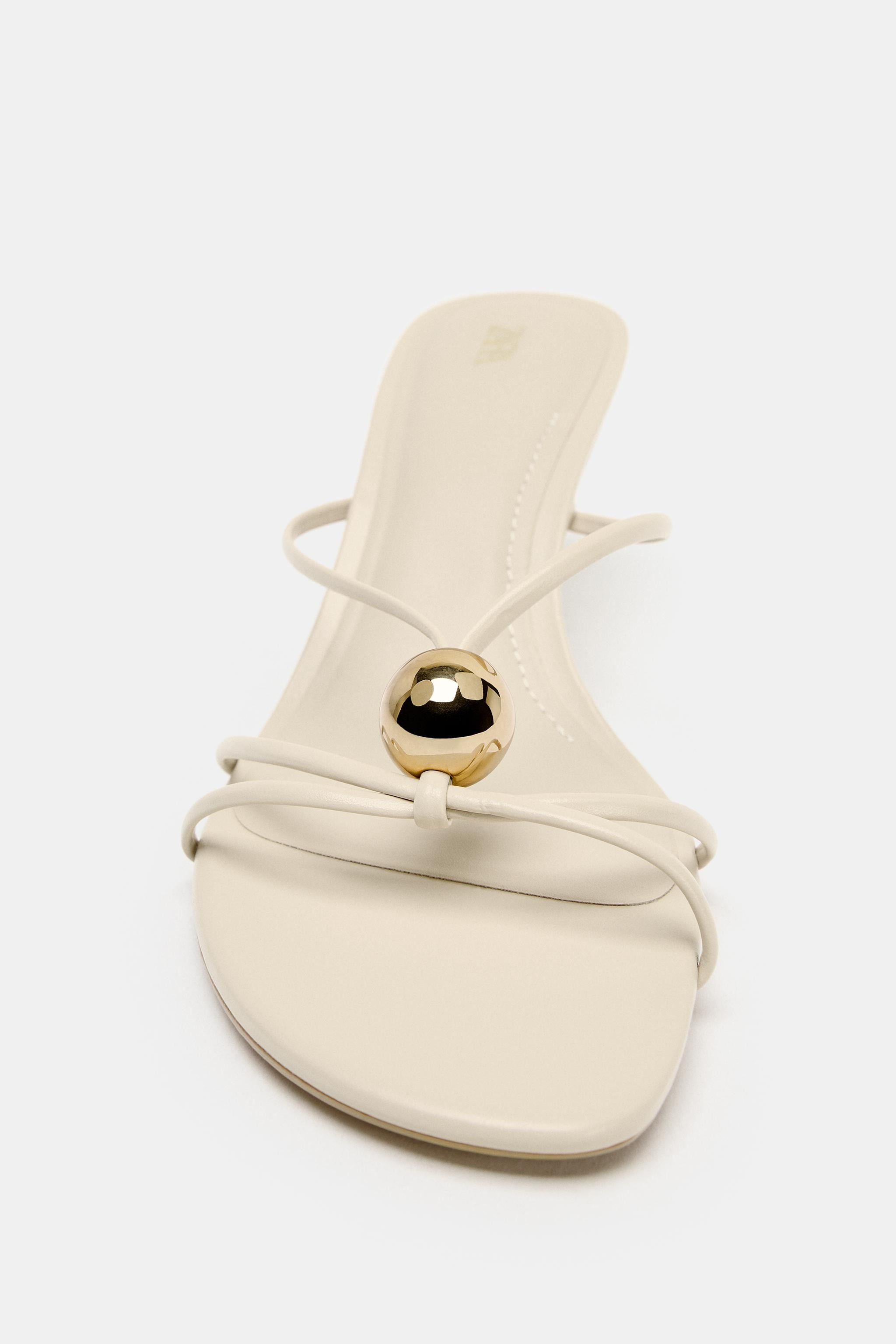 HIGH-HEEL SANDALS WITH METAL DETAIL | Zara UK