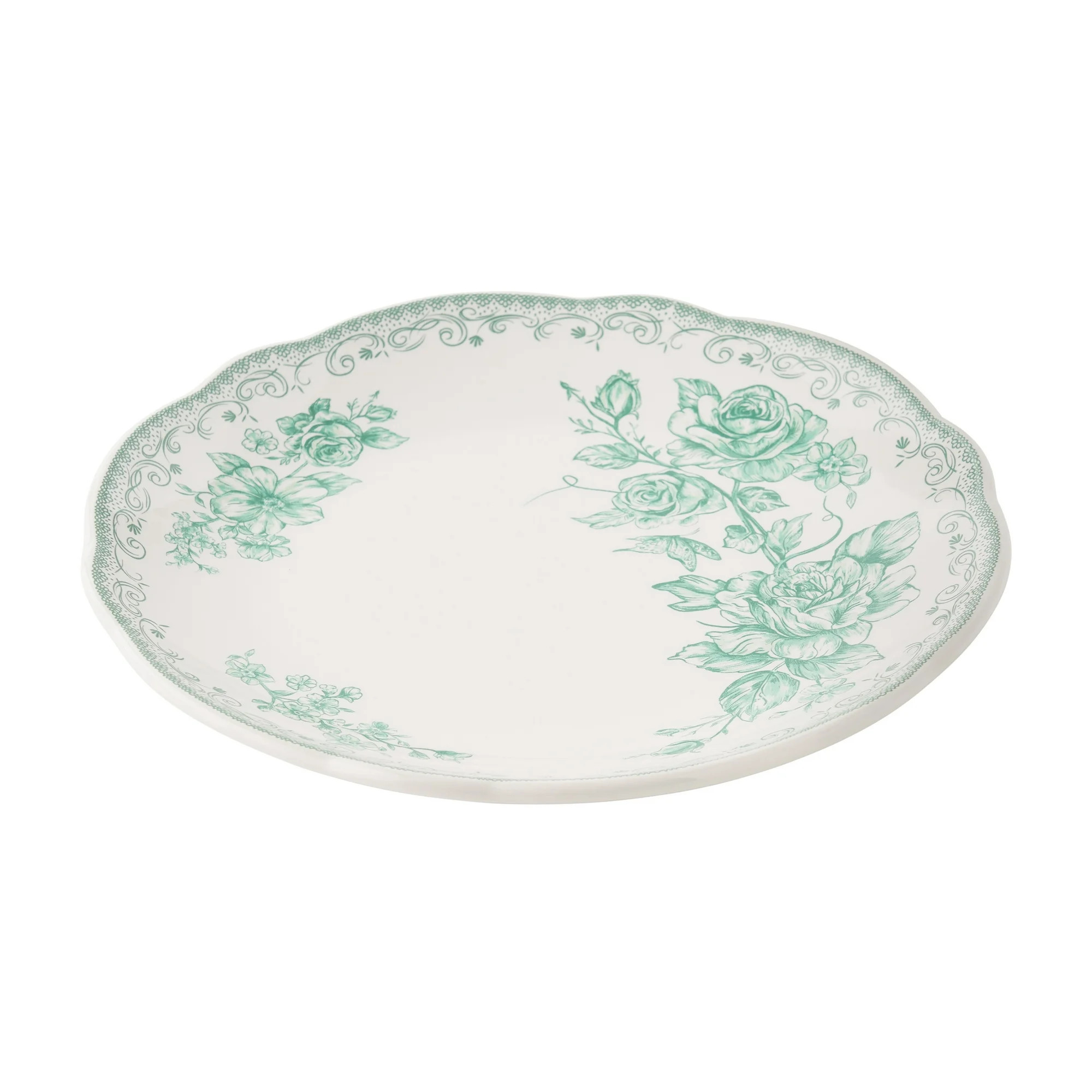 The Pioneer Woman Agatha Stoneware Salad Plate, Green | Walmart (US)