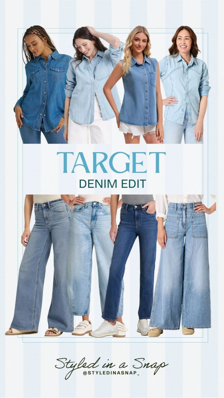 Target denim edit : Chambray shirts and every jean silhouette you need for fall!

// Target Denim, Target Fashion Fall, Target Fashion Finds, Target Outfits Women
 

 #LTKgrwm #LTKootd #LTKSeasonal