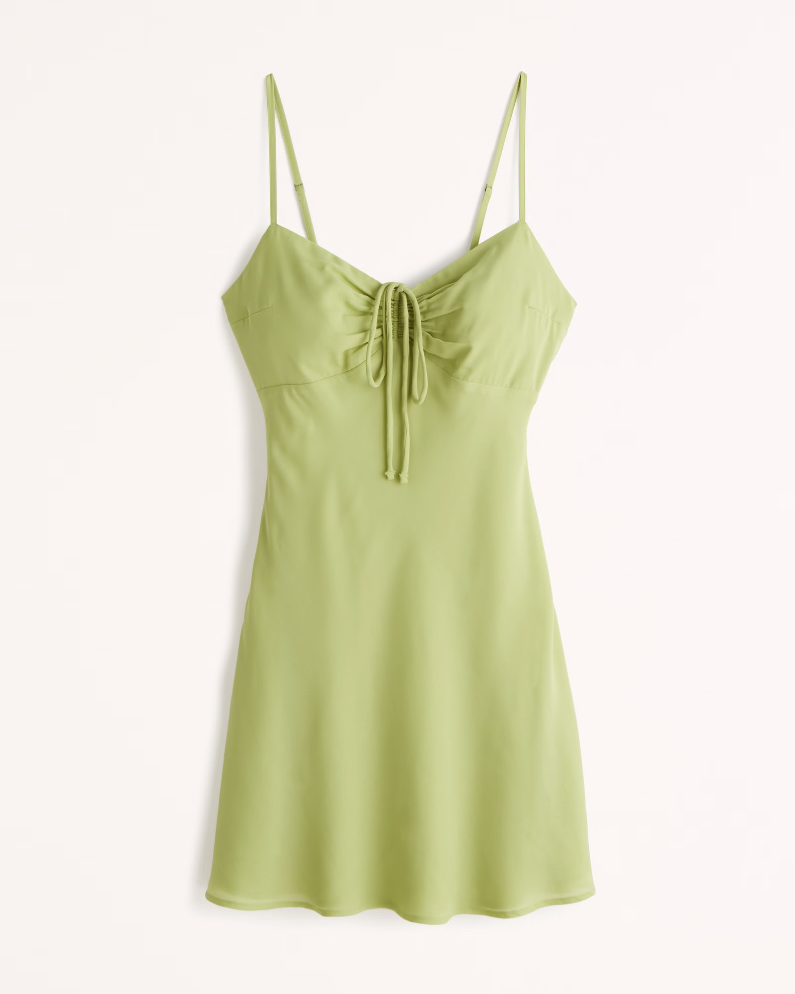 Women's Cinch Front Slip Mini Dress | Women's Dresses & Jumpsuits | Abercrombie.com | Abercrombie & Fitch (US)