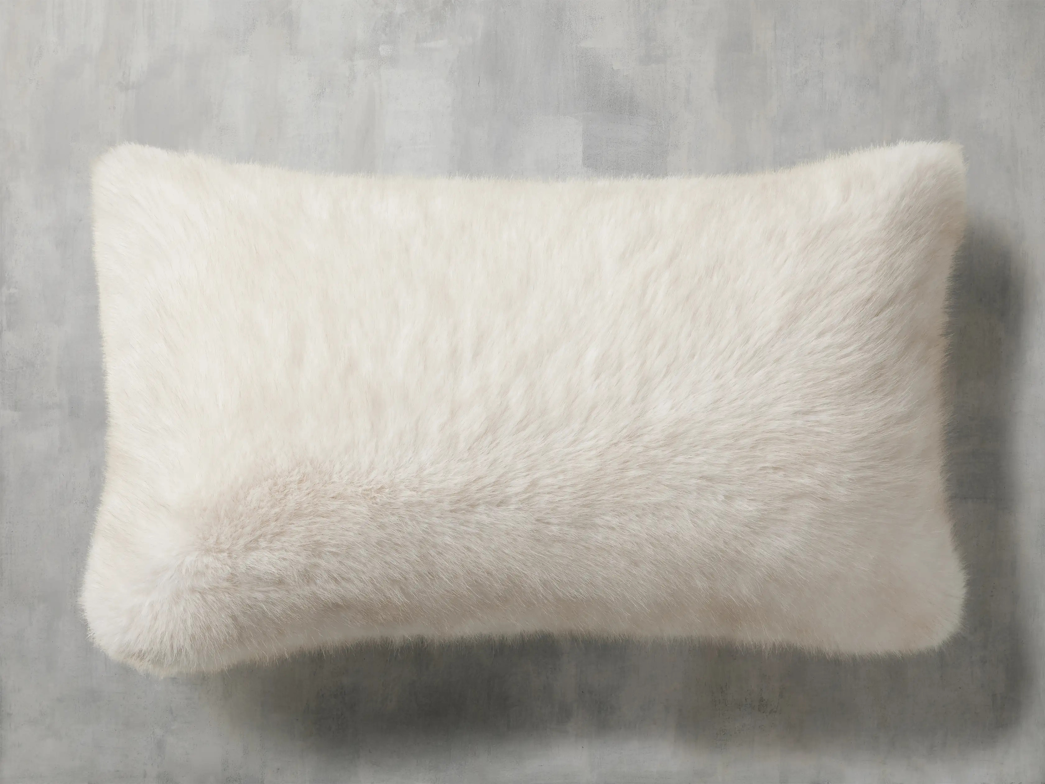 Fairbanks Faux Fur Lumbar Pillow Cover | Arhaus