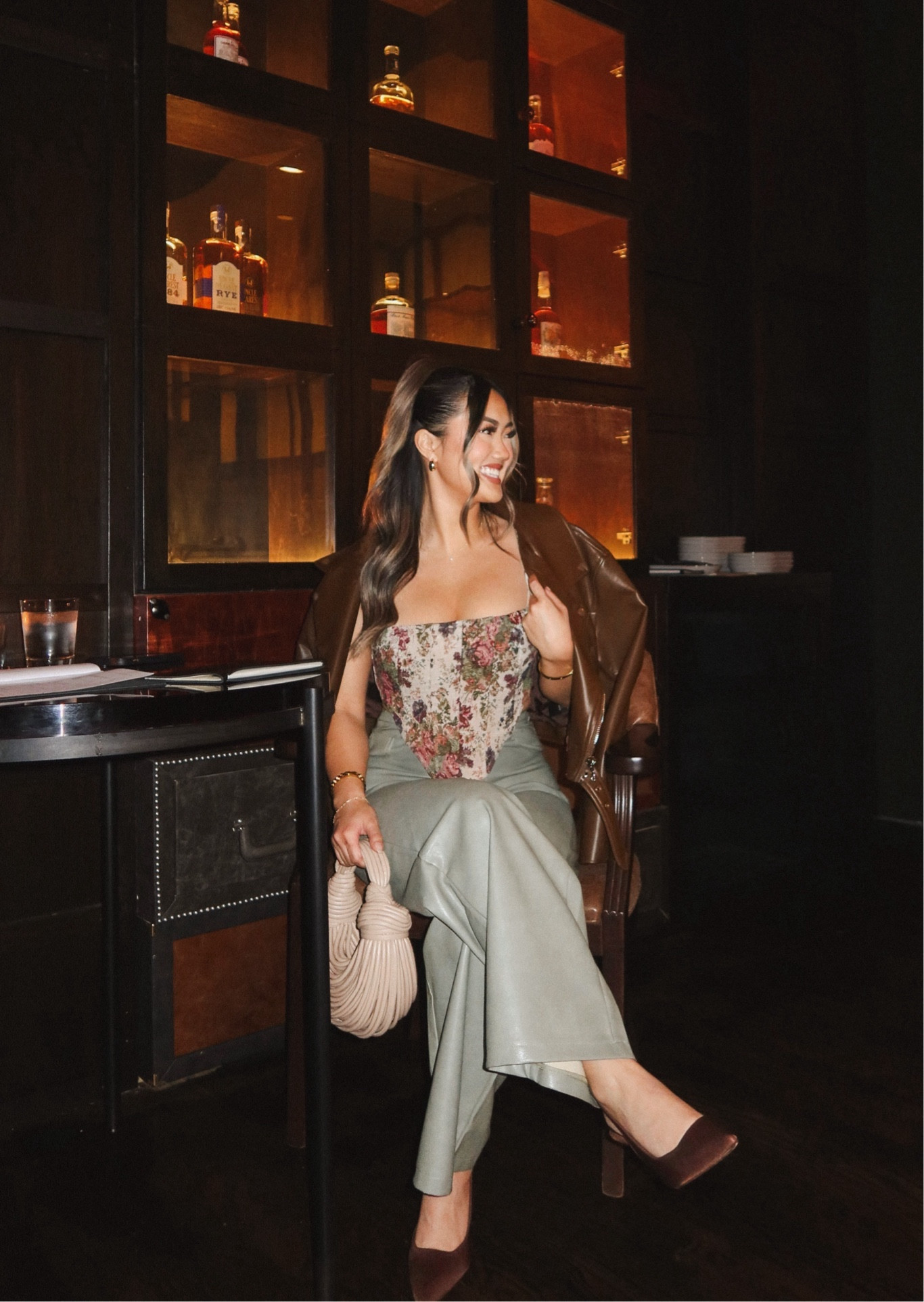 girly night out 🤎✨

Leather jacket @ Princess Polly
Floral corset top, heels, & bag @ misslola
Green leather pants @ finesse studio
Jewelry @ amazon fashion 

#LTKbeauty #LTKfindsunder100 #LTKstyletip