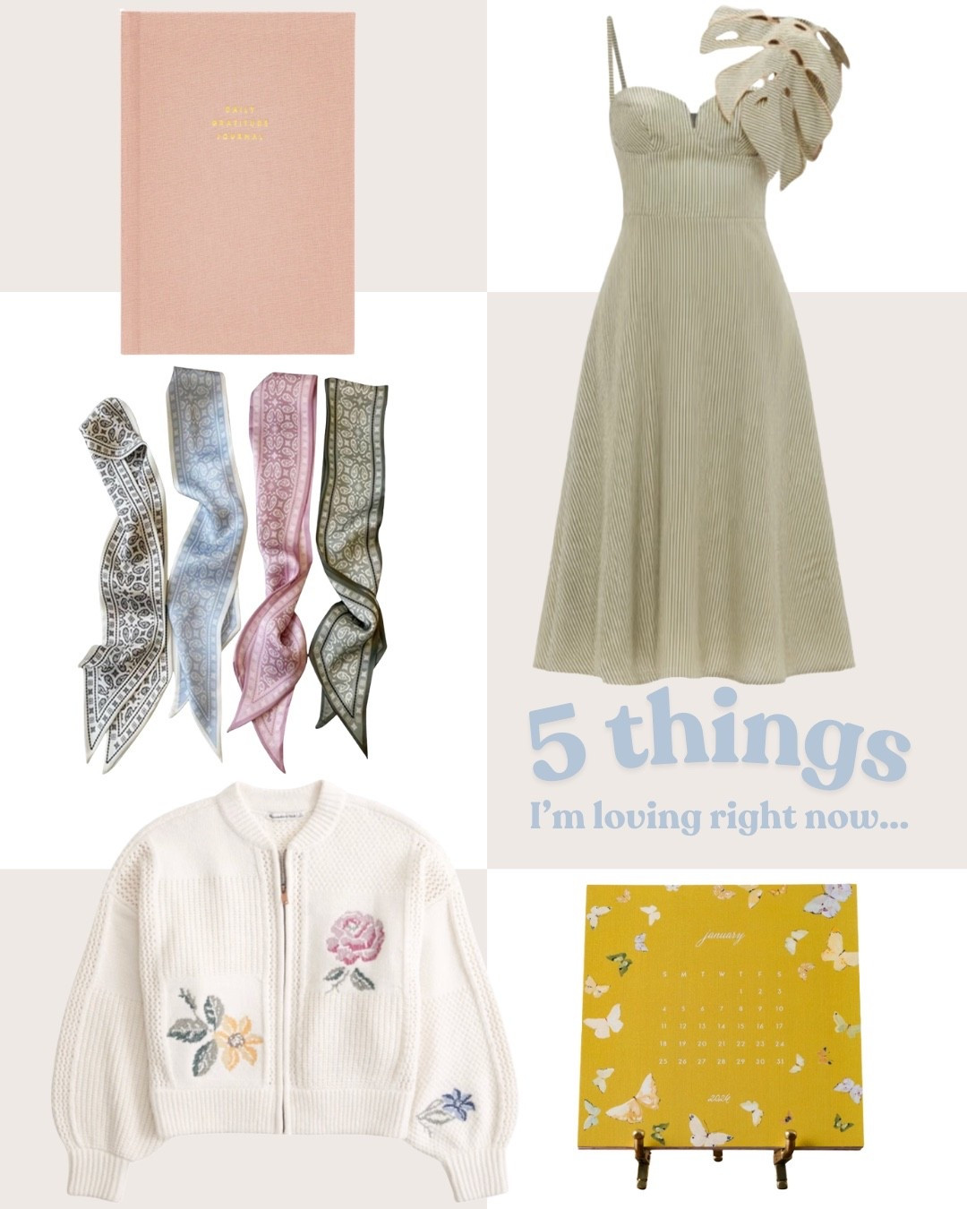 a gratitude journal I’ve been using every day, my 2026 calendar by Inslee Farris, and what I just bought… more over on AshleyBrooke.com 💗