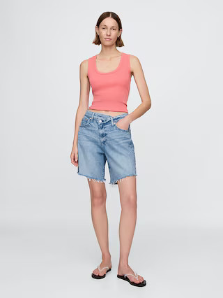 8" Mid Rise '90s Loose Denim Bermuda Shorts | Gap (CA)
