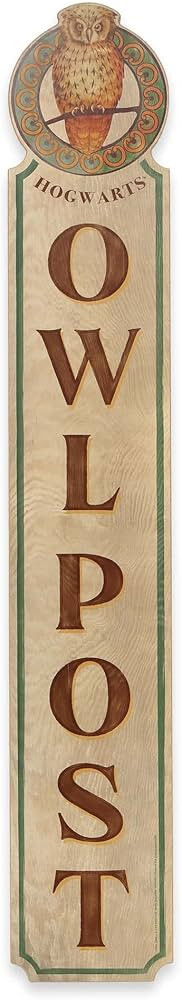 Harry Potter Owl Post Vertical Leaner Wood Wall Decor - Large Harry Potter Sign for Home Decorati... | Amazon (US)