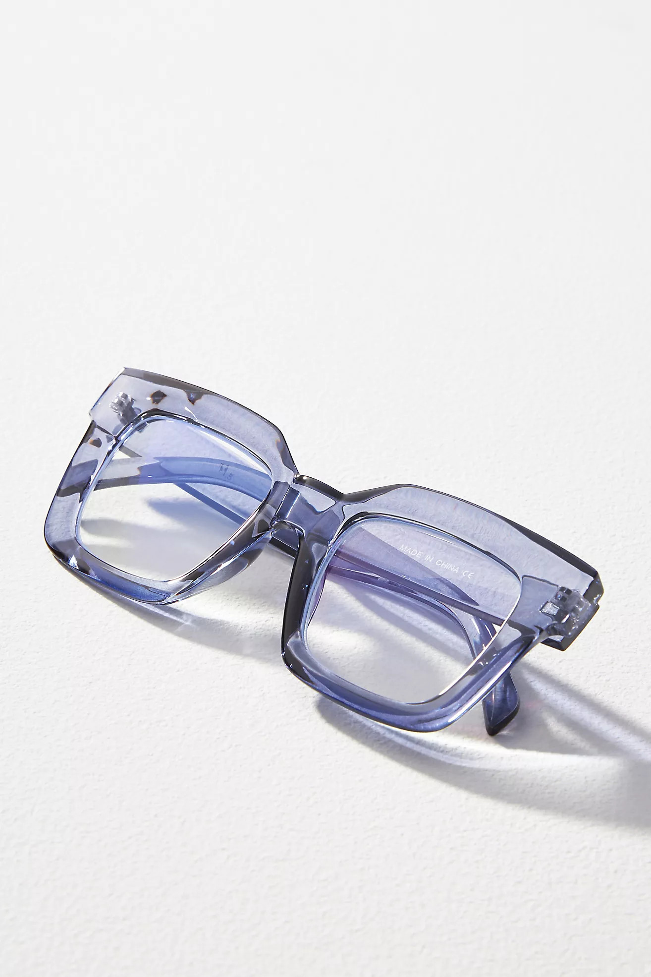 Chunky Cara Translucent Reading Glasses | Anthropologie (US)