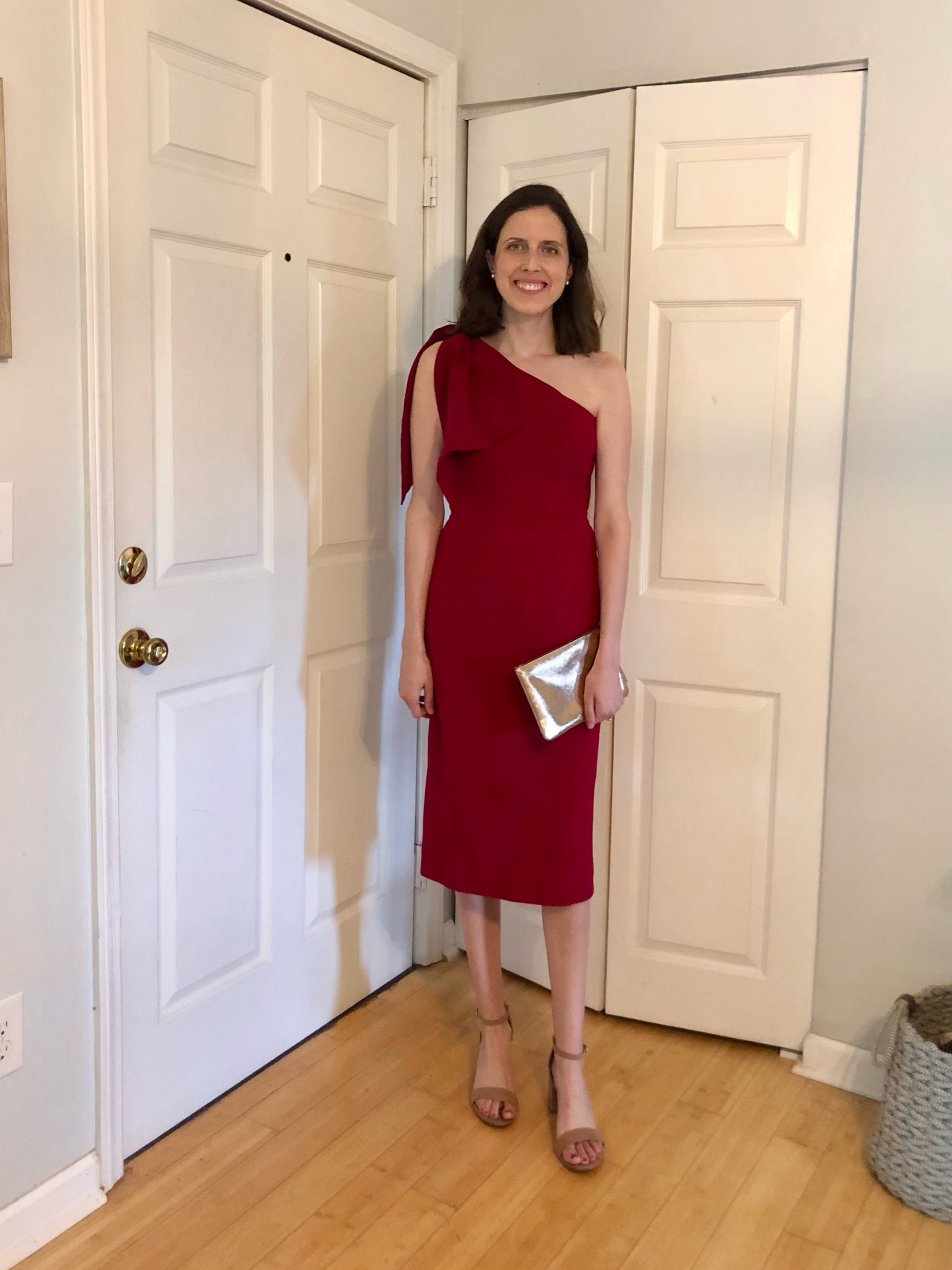 Fall wedding guest dress! Size up wearing a size small. 

Midi dress 
Fall dress 
Date night dress 
Red dress 
Wedding guest dress 
Holiday dress 
Early Fall dress 

#LTKwedding #LTKSeasonal #LTKSale