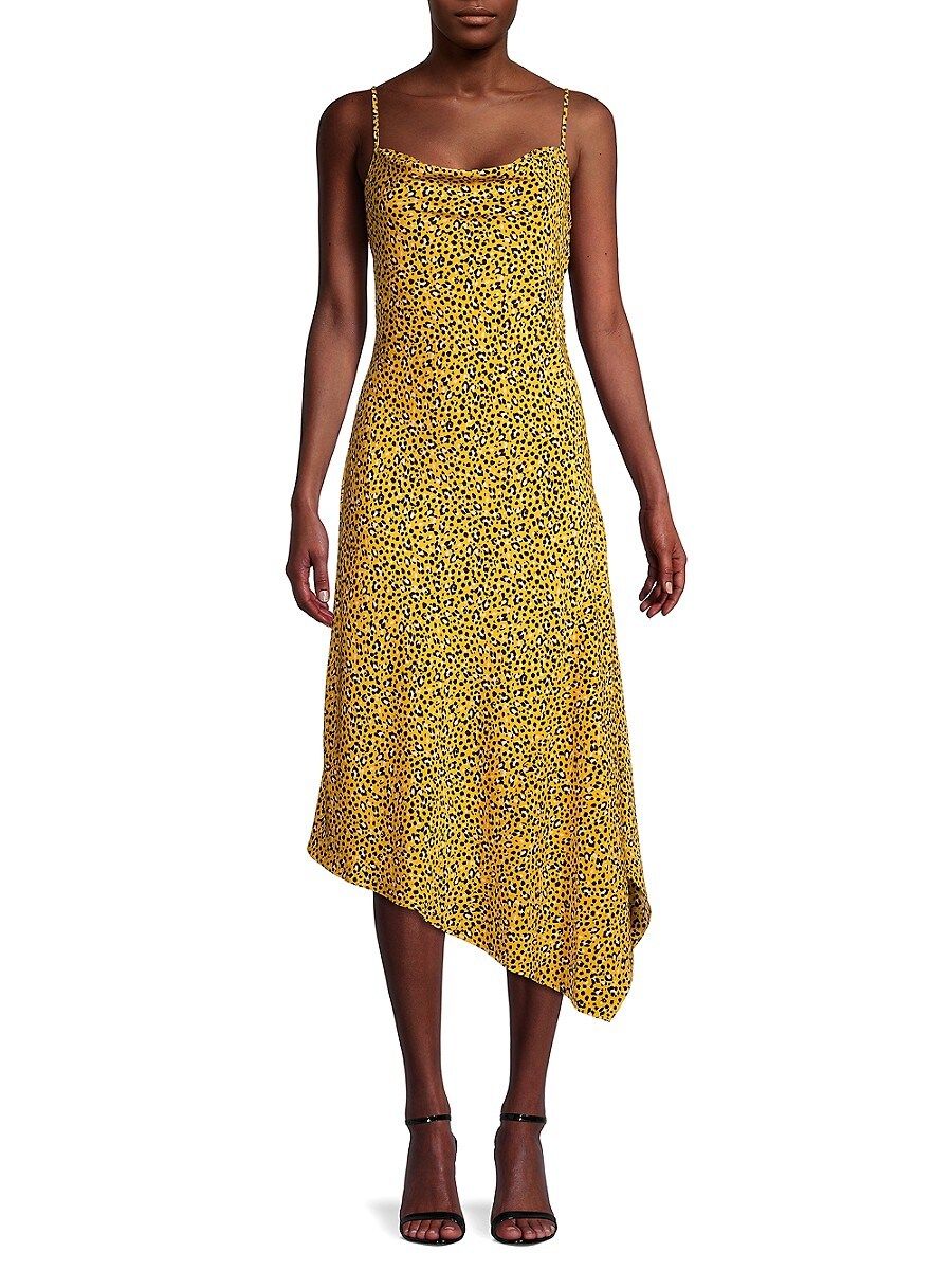 Karl Lagerfeld Paris Women's Animal-Print Slip Dress - Gold - Size 8 | Saks Fifth Avenue OFF 5TH