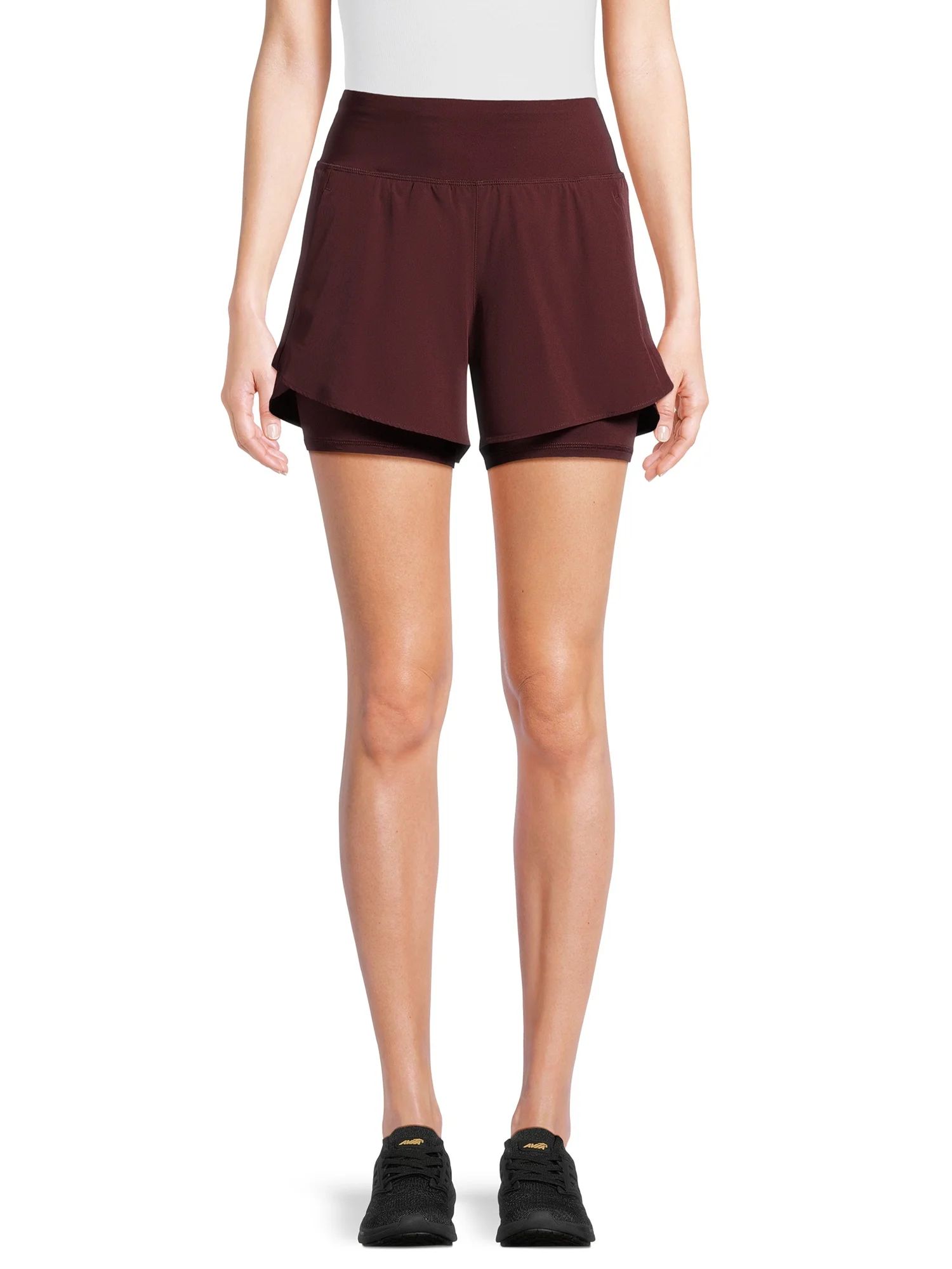 Avia Women's Compression Waist Run Shorts, Sizes XS-XXXL | Walmart (US)