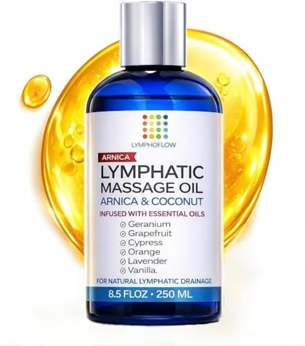 Bruizex Lymphatic Drainage Massage Oil with Arnica Oil & Coconut for Post Surgery Recovery & Lymphatic Drainage Massager, Liposuction, 360 Lipo, BBL, Tummy Tuck Procedure, Moisturizing Formula, 8.5 Oz | Amazon (US)