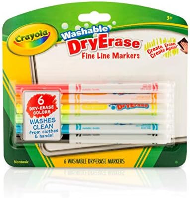 Crayola Dry Erase Markers, Fine Line, Classroom & School Supplies | Amazon (US)