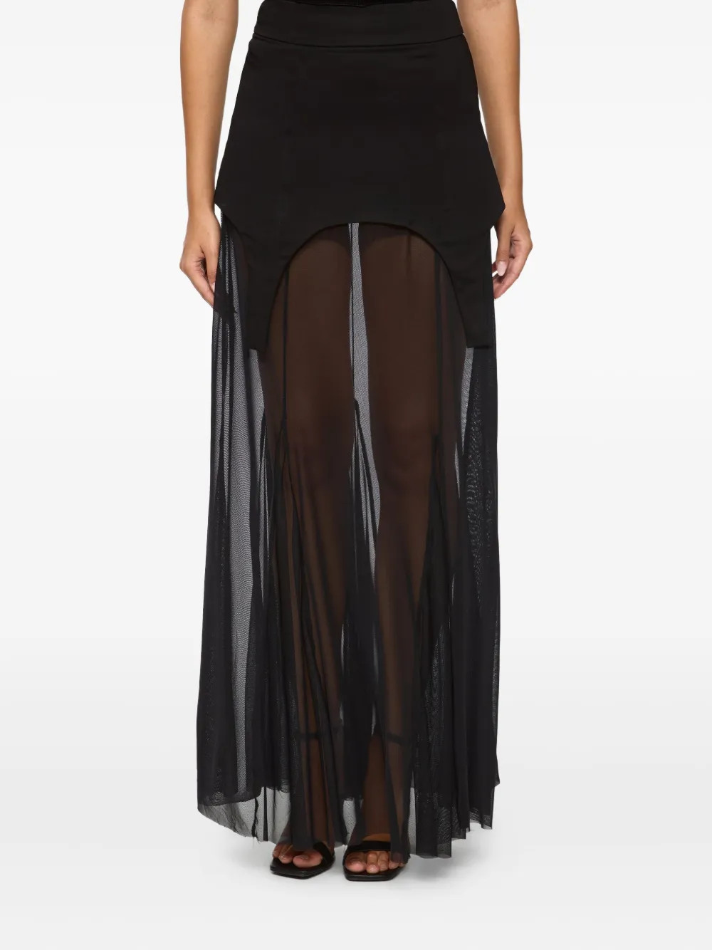 tulle maxi skirt | Farfetch Global