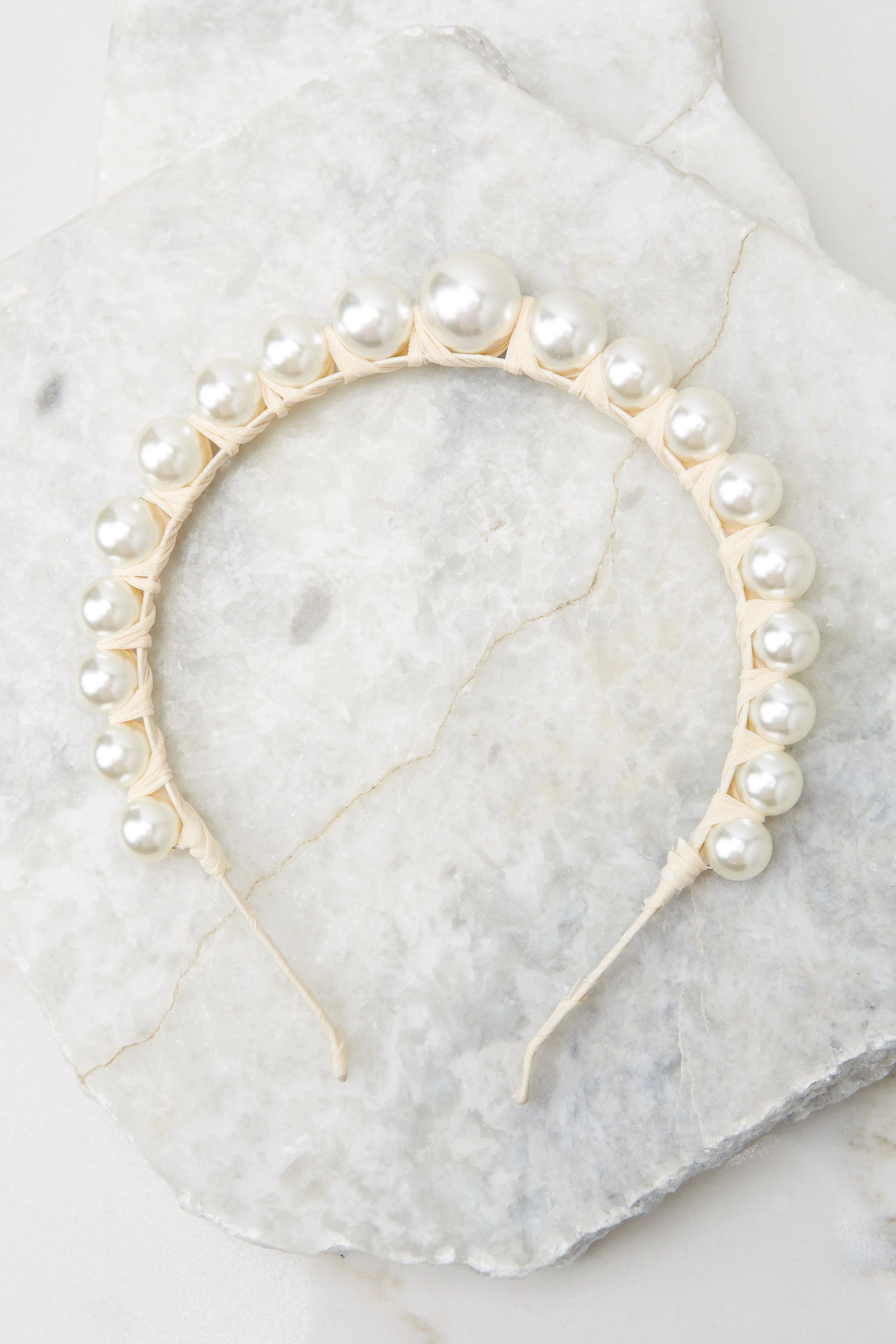 Spells Of Time Pearl Headband | Red Dress 