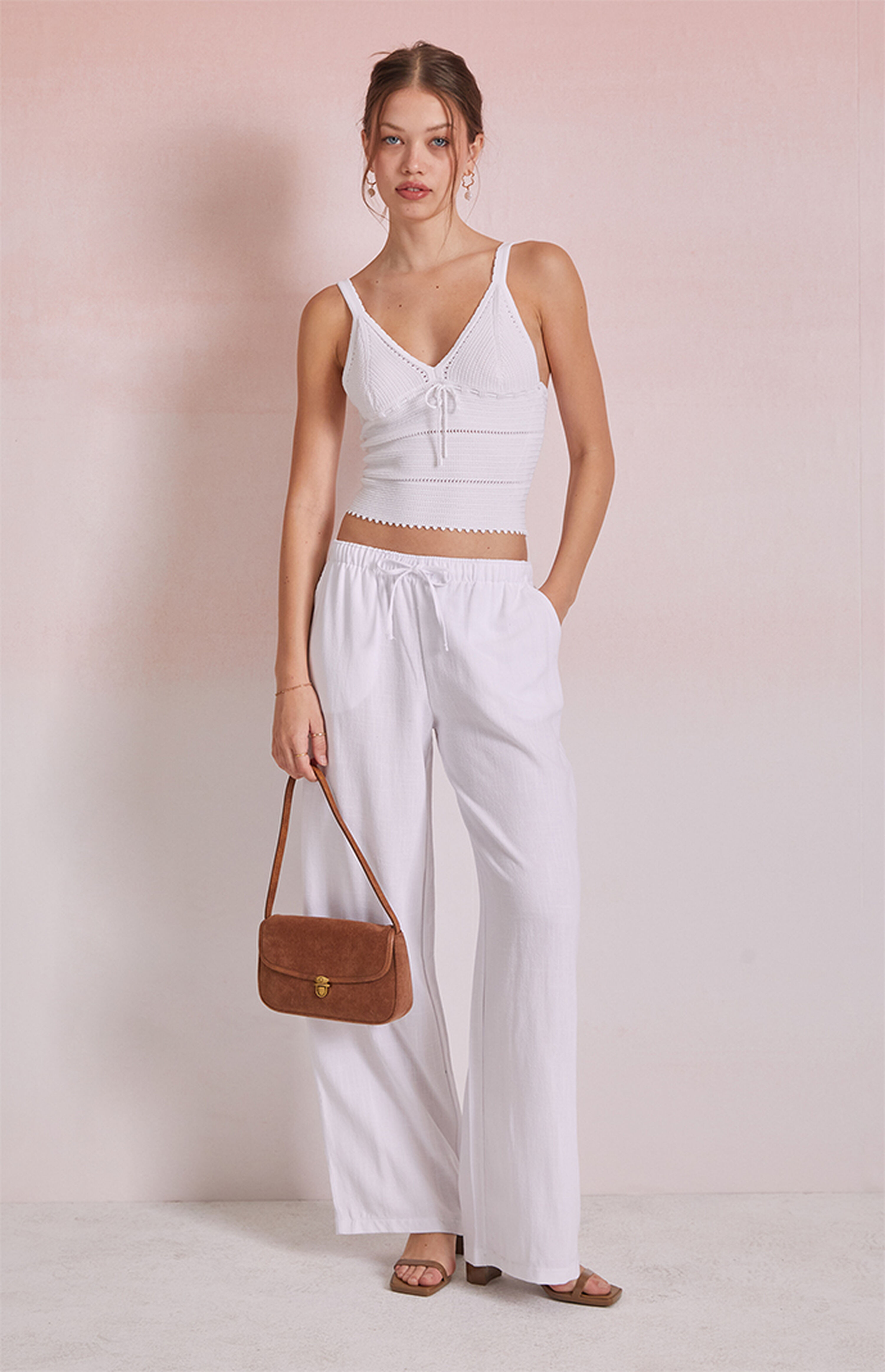 Beverly and Beck Linen Pull-On Pants | PacSun