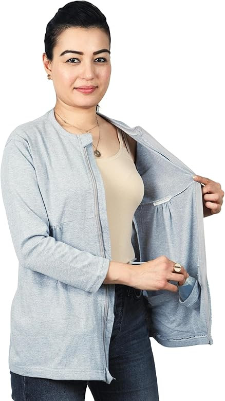Inspired Comforts Mastectomy Recovery Shirt with Drain Pockets and Fasteners to Hold Drainage Tub... | Amazon (US)