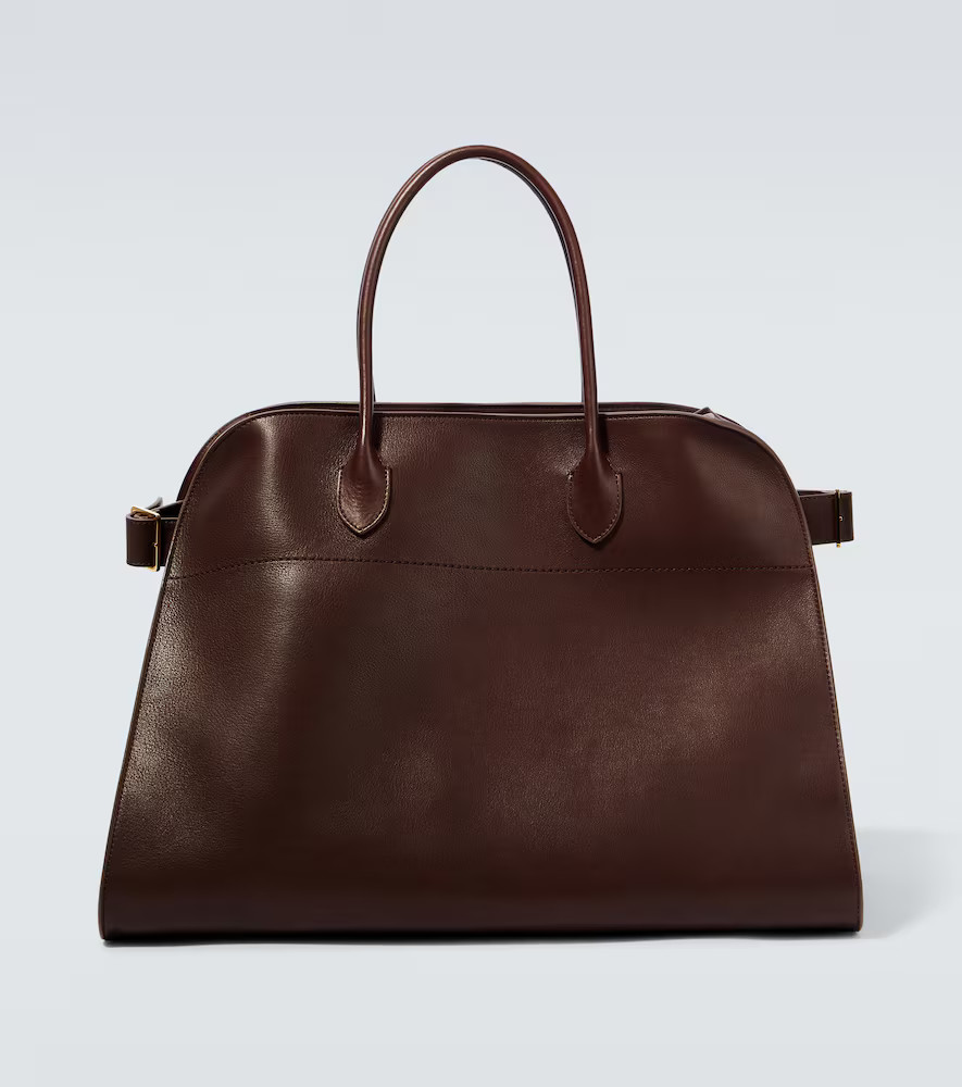 The Row Soft Margaux 17 leather tote bag | Mytheresa (US/CA)