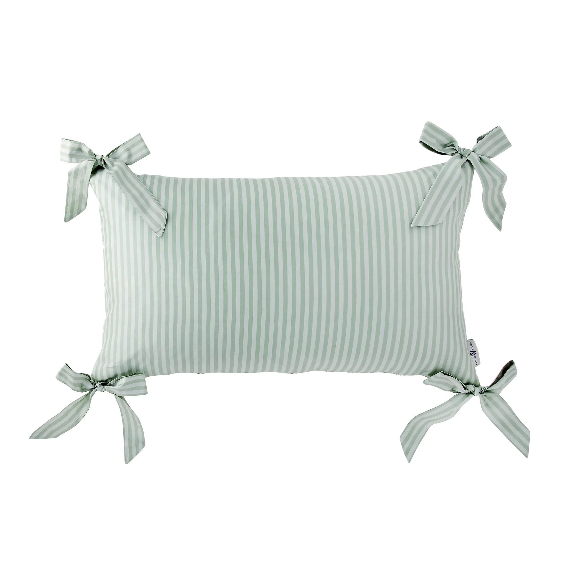 Noelle Bow Pillow in Wintergreen | Caitlin Wilson Design