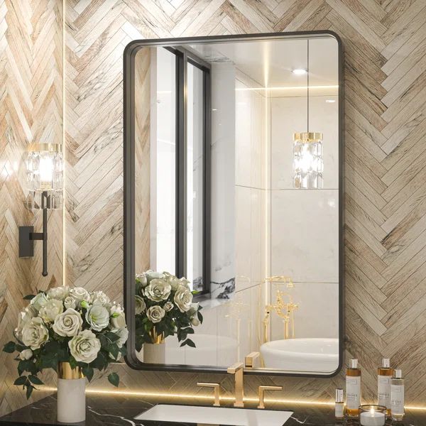 Tyro Bathroom Decorative Home Decor Corner Hangs Accent Mirror | Wayfair North America