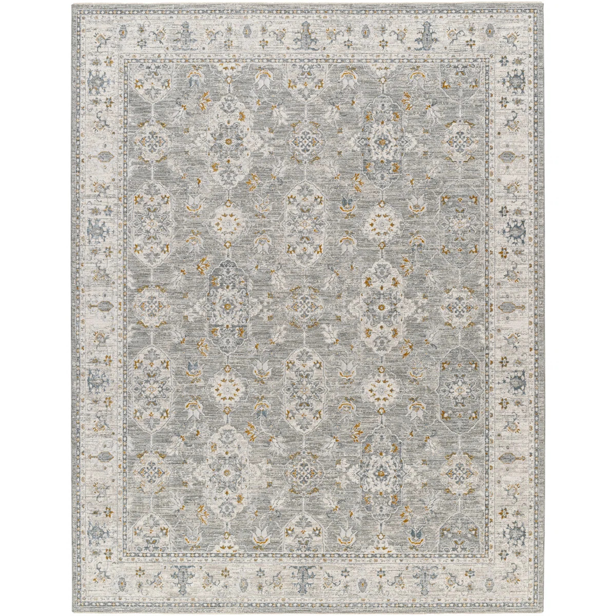 Cremorne Traditional Gray Area Rug | Wayfair North America