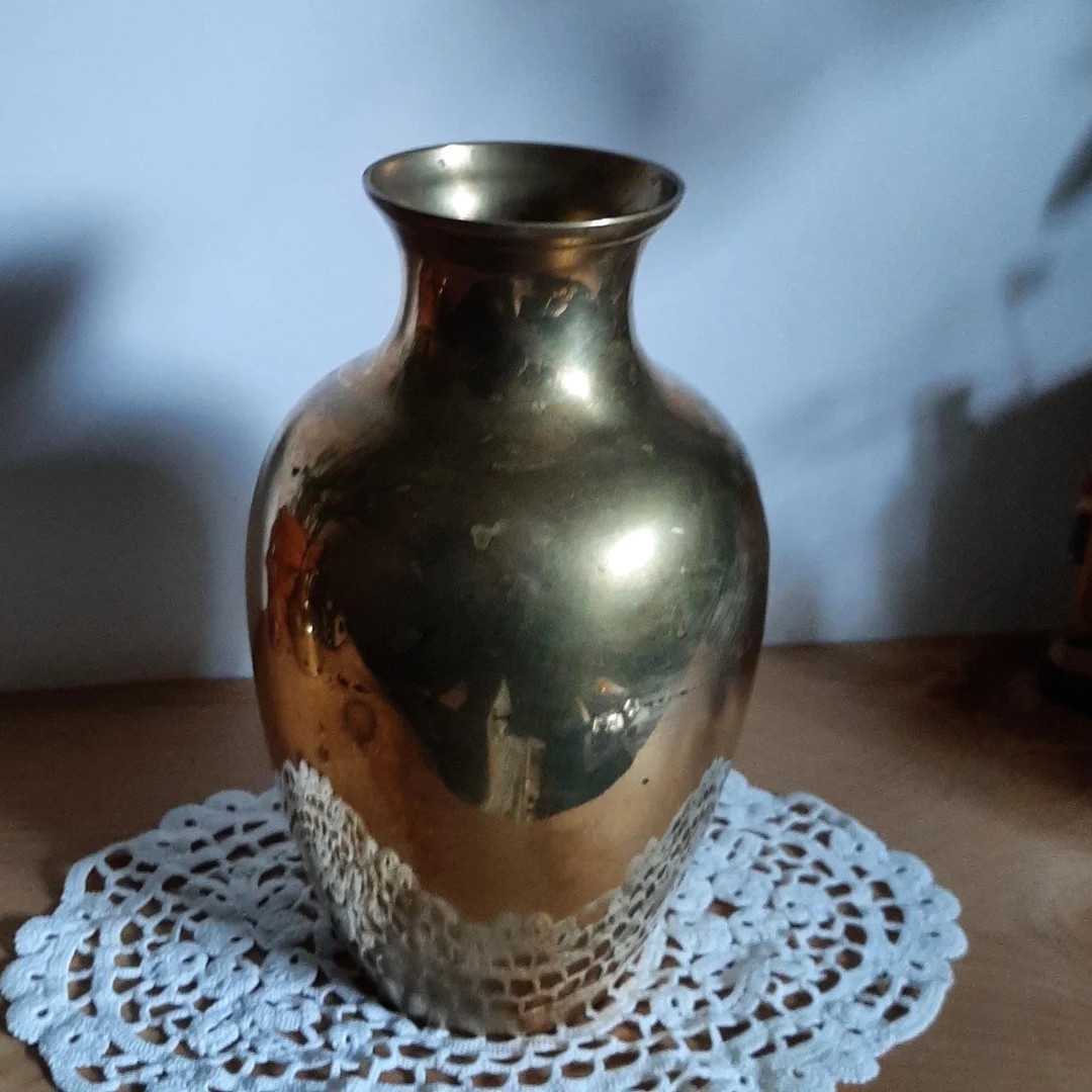 Vintage Brass Vase - Etsy | Etsy (US)