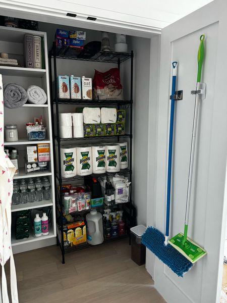 The renter friendly way that I hang my swiffer and brooms on the door of my pantry!

#LTKhome #LTKfindsunder50