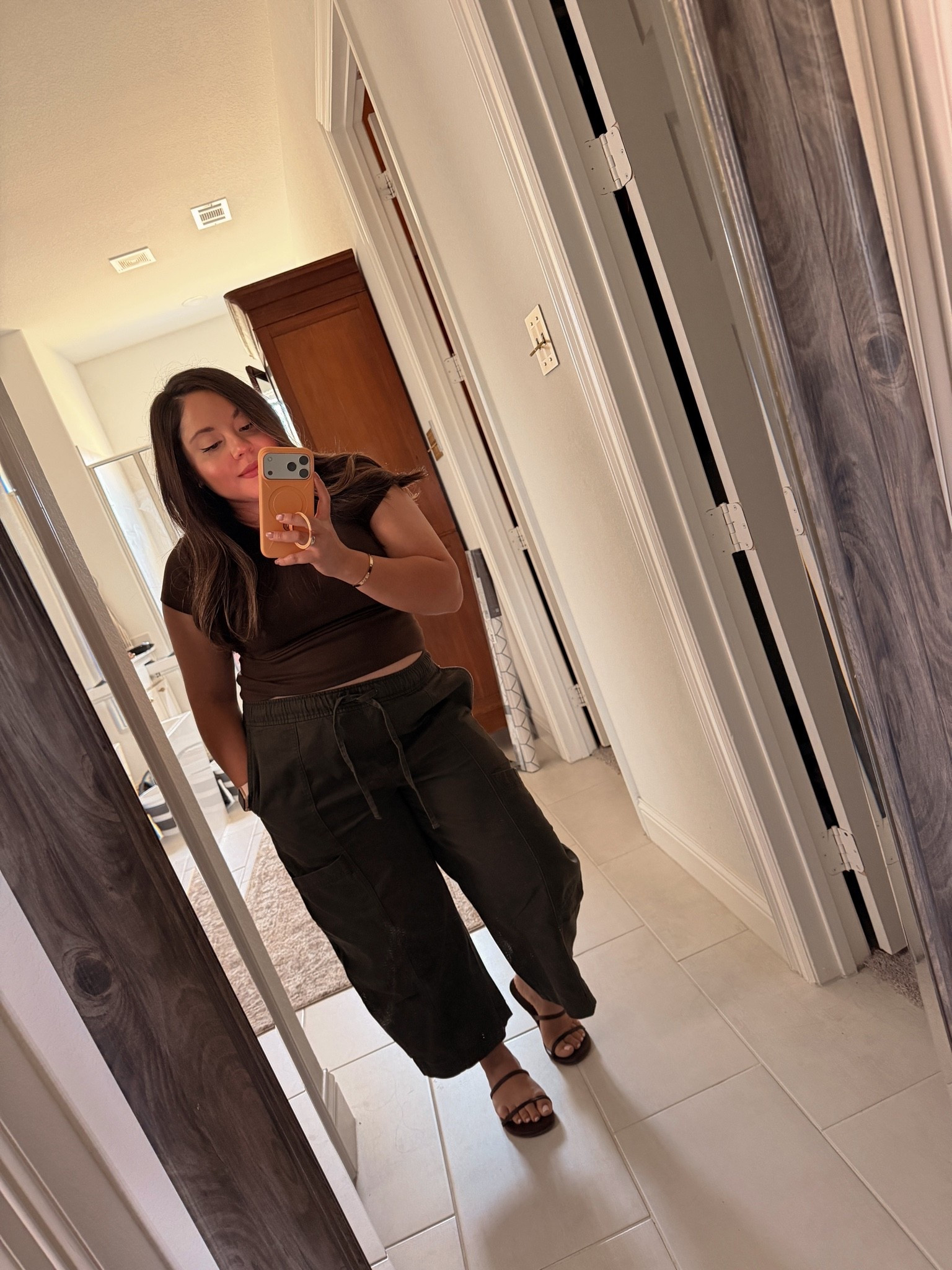 Mom vlog, day in the life, outfit, casual outfit, mom fit, barrel pants, basic tee, sandals,

#LTKdayinmylife #LTKmomlife #LTKSaleAlert