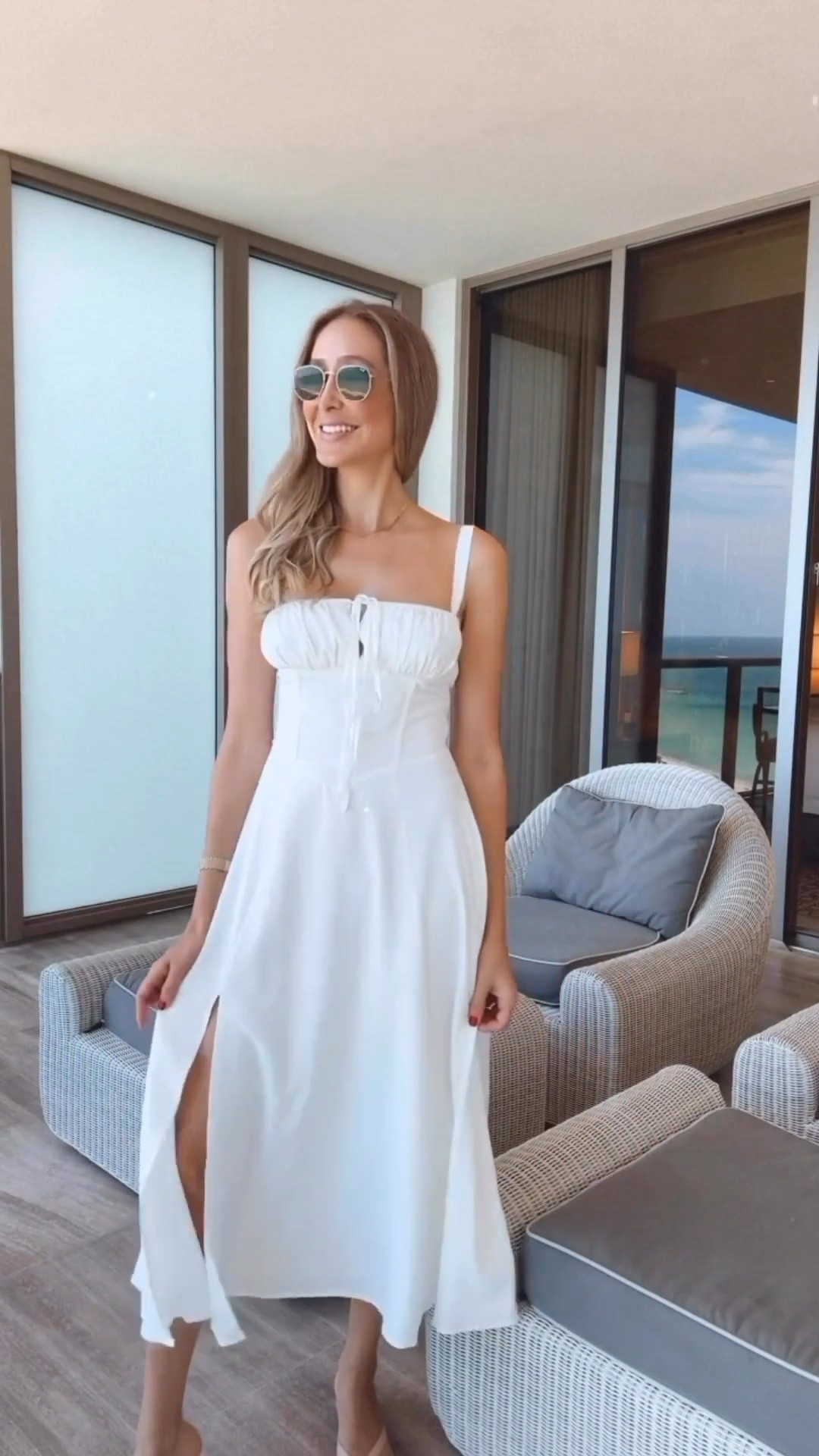 Amazon white dress 
Lovely and feminine 
Runs tts, wearing a size small 




Resort wear 
Summer dress 
Summer outfits 
Vacation outfits beach

#LTKU #LTKSeasonal #LTKootd