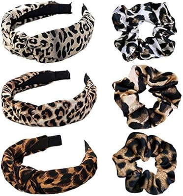 Leopard Headbands by GNAWRISHING,Fashion Headbands, Knot Dot Hair Bands for Women's Hair Accessor... | Amazon (US)