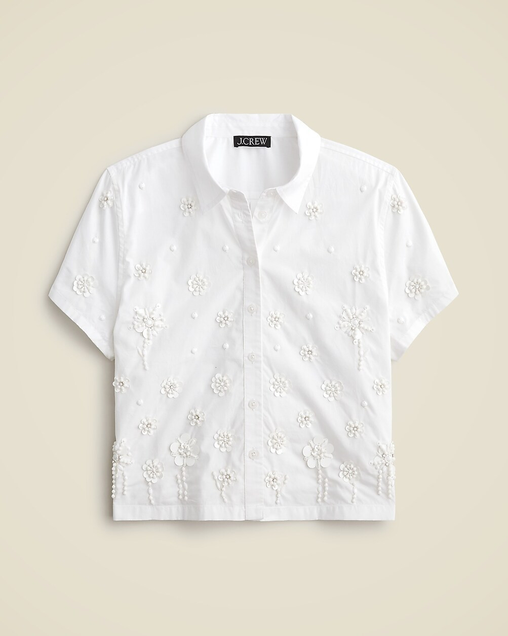 Collection embellished button-up shirt | J. Crew US