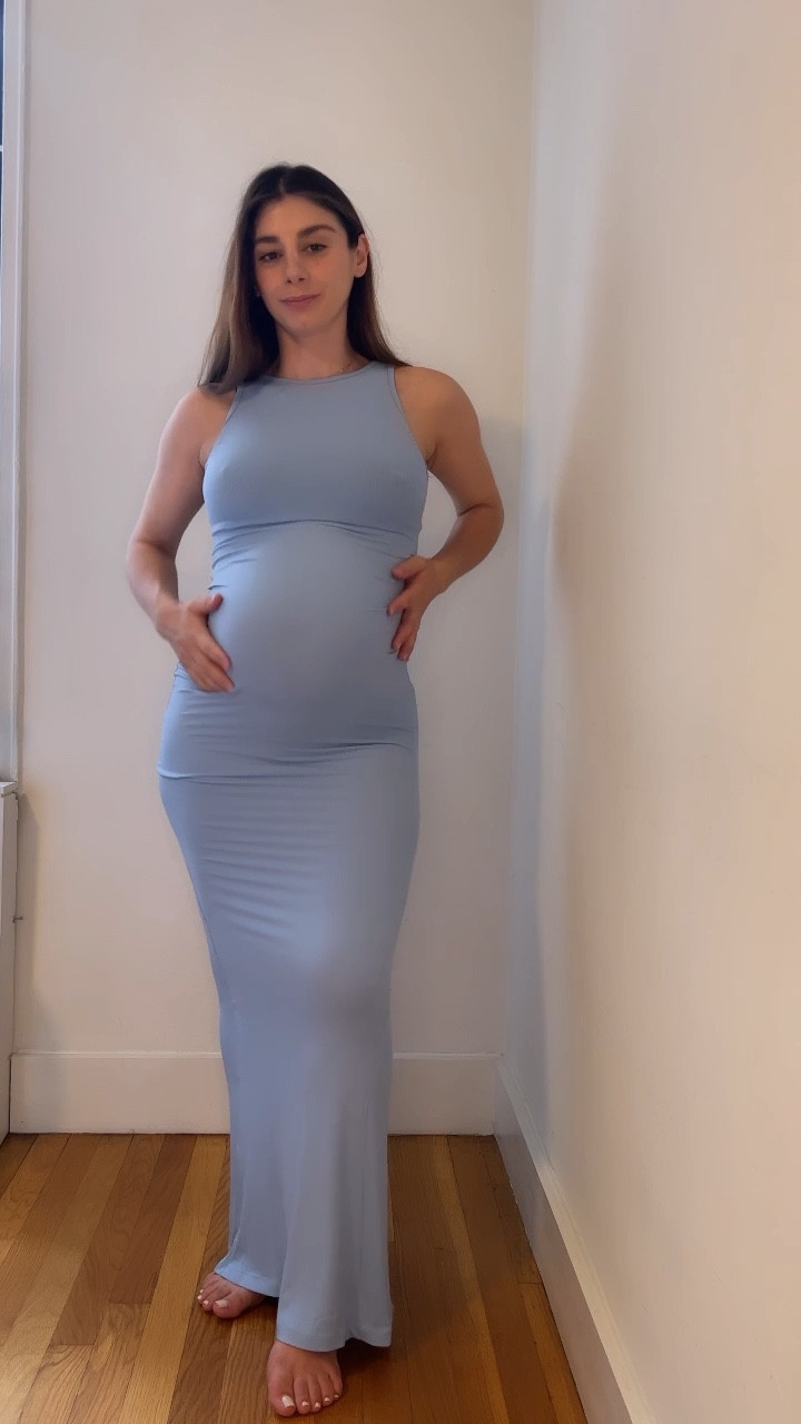 Maternity outfit for photoshoot blue dress maternity photoshoot 

#LTKSeasonal #LTKbump #LTKFind