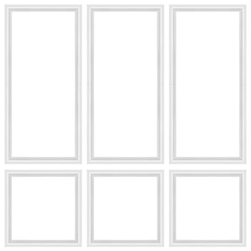 3 Set Peel and Stick Wall Molding Kit,Pre-Cut Wall Panels for Interior Wall Decor,Premade Wainscoting Panels Peel and Stick,Accent Wall Panel for Living Room Bedroom Decor | Amazon (US)