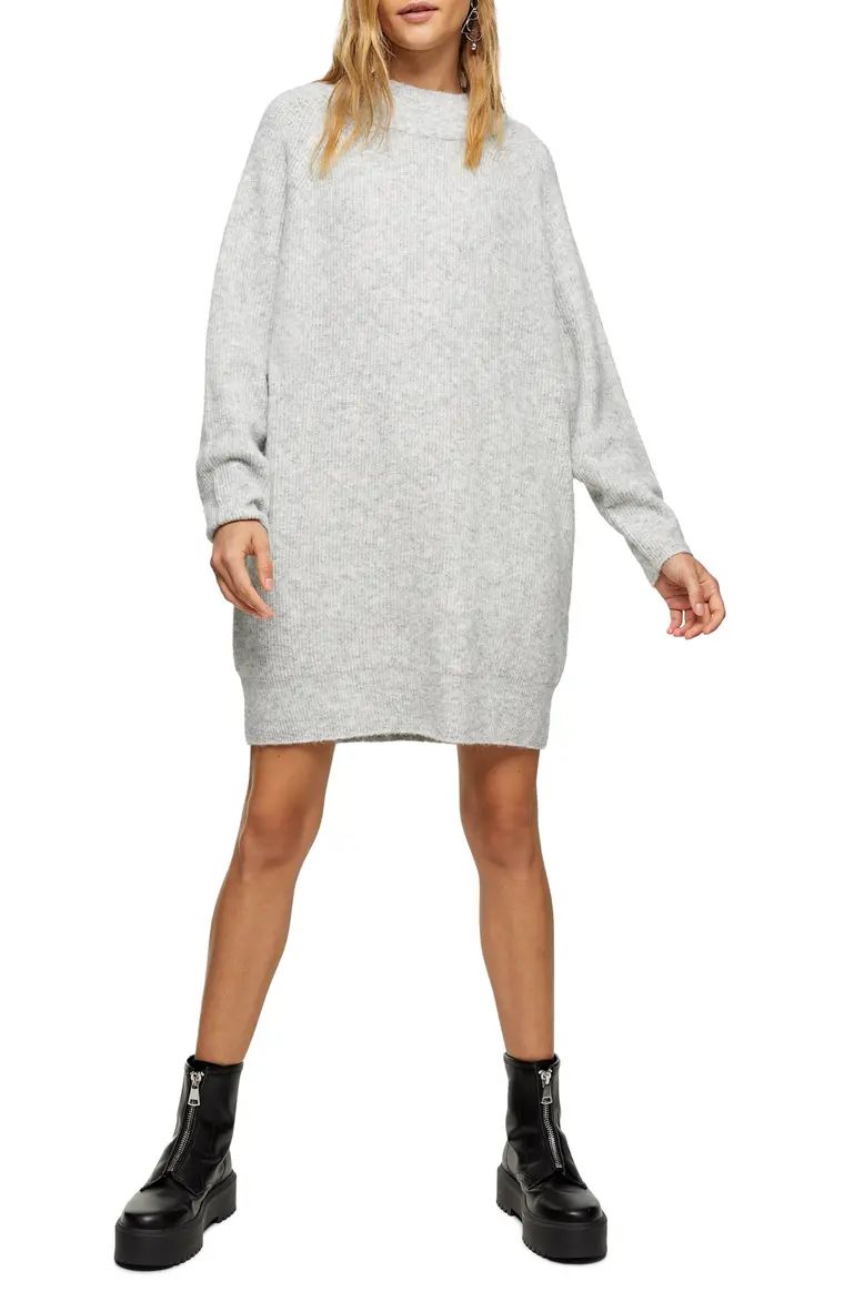 Oversize Long Sleeve Mini Sweater Dress | Nordstrom