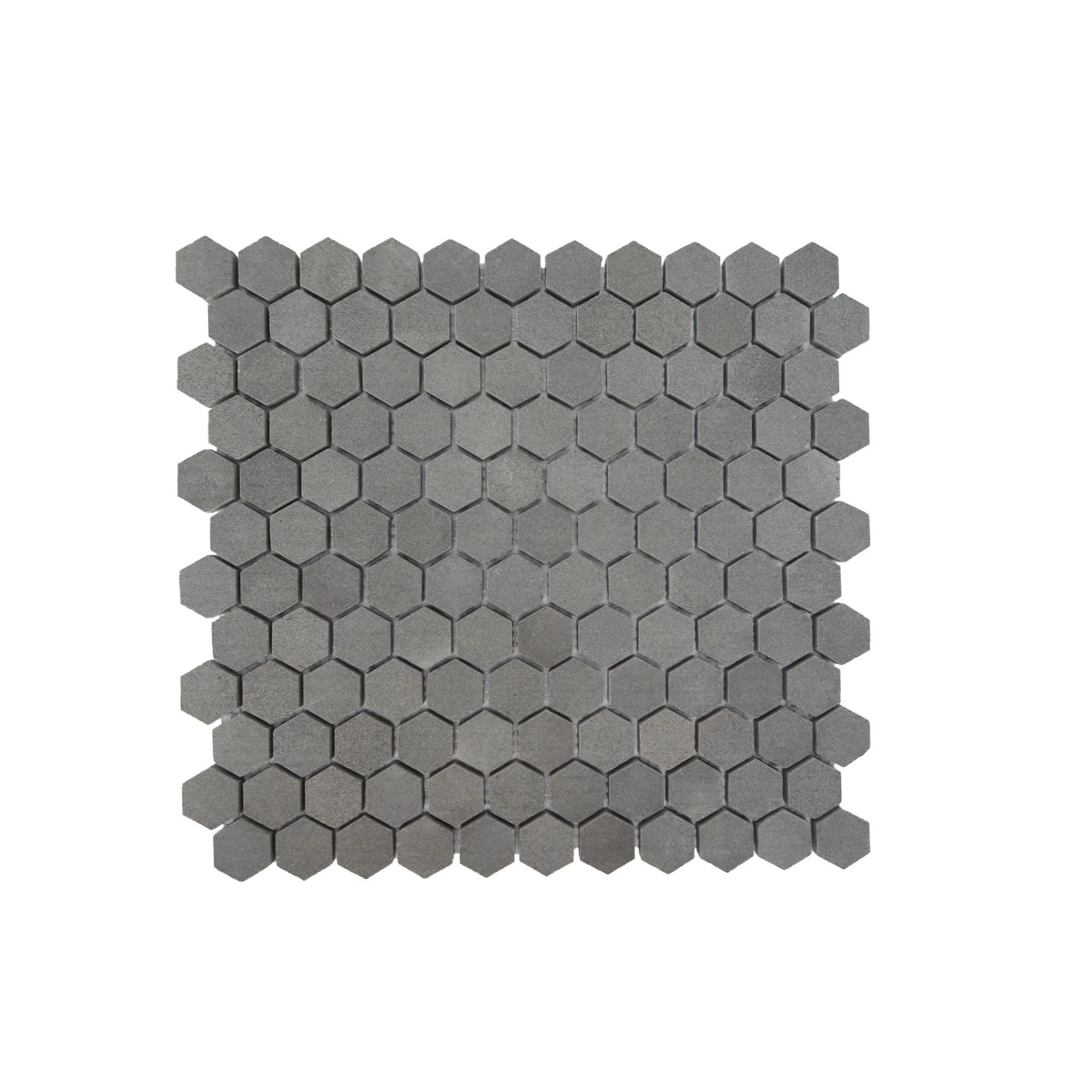Dark Grey Basalt 1" Hexagon Mosaic | Perigold