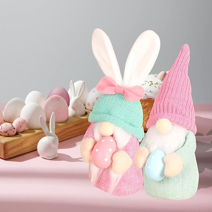 Easter Gnome 2 Pack, Handmade Swedish Easter Decorations Plush Gnome, Easter Gifts for Kids Girls... | Amazon (US)