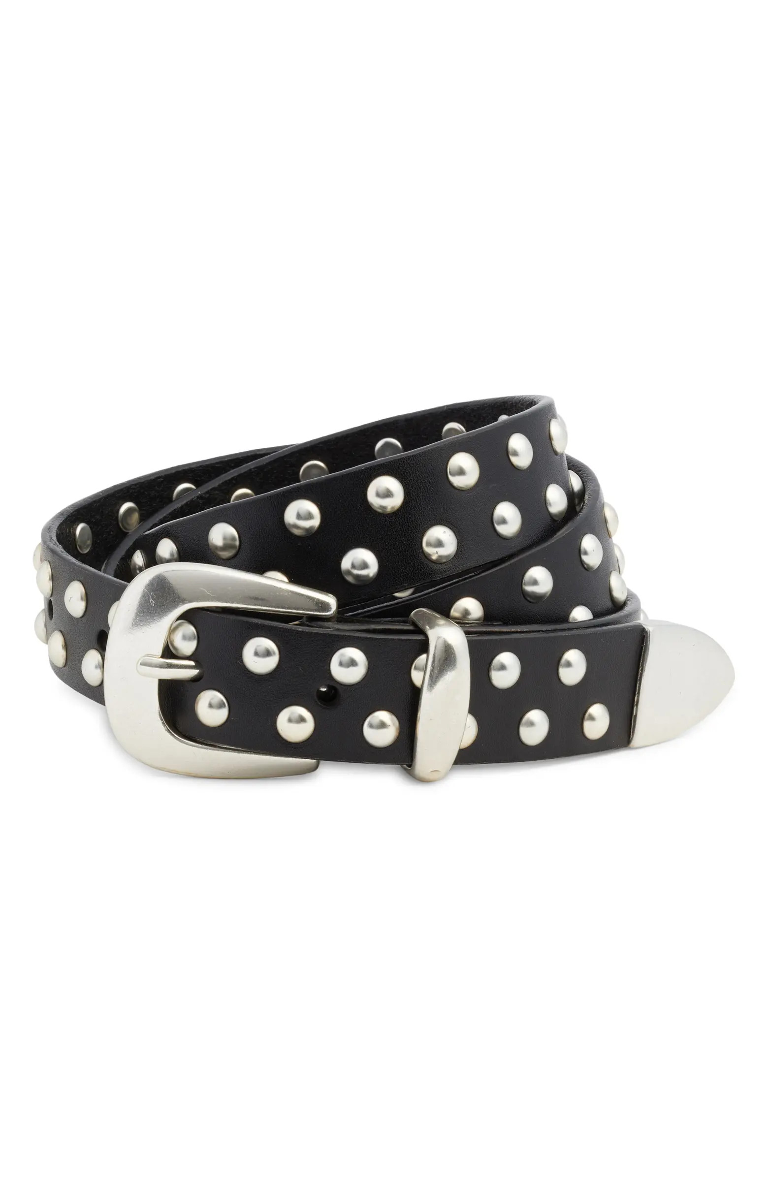 Madewell Western Stud Leather Belt | Nordstrom | Nordstrom