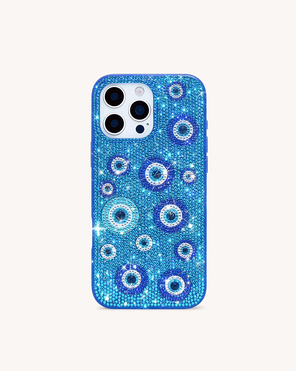 Evil Eye Artificial Crystal Embellished Phone Case - Blue | JW PEI US