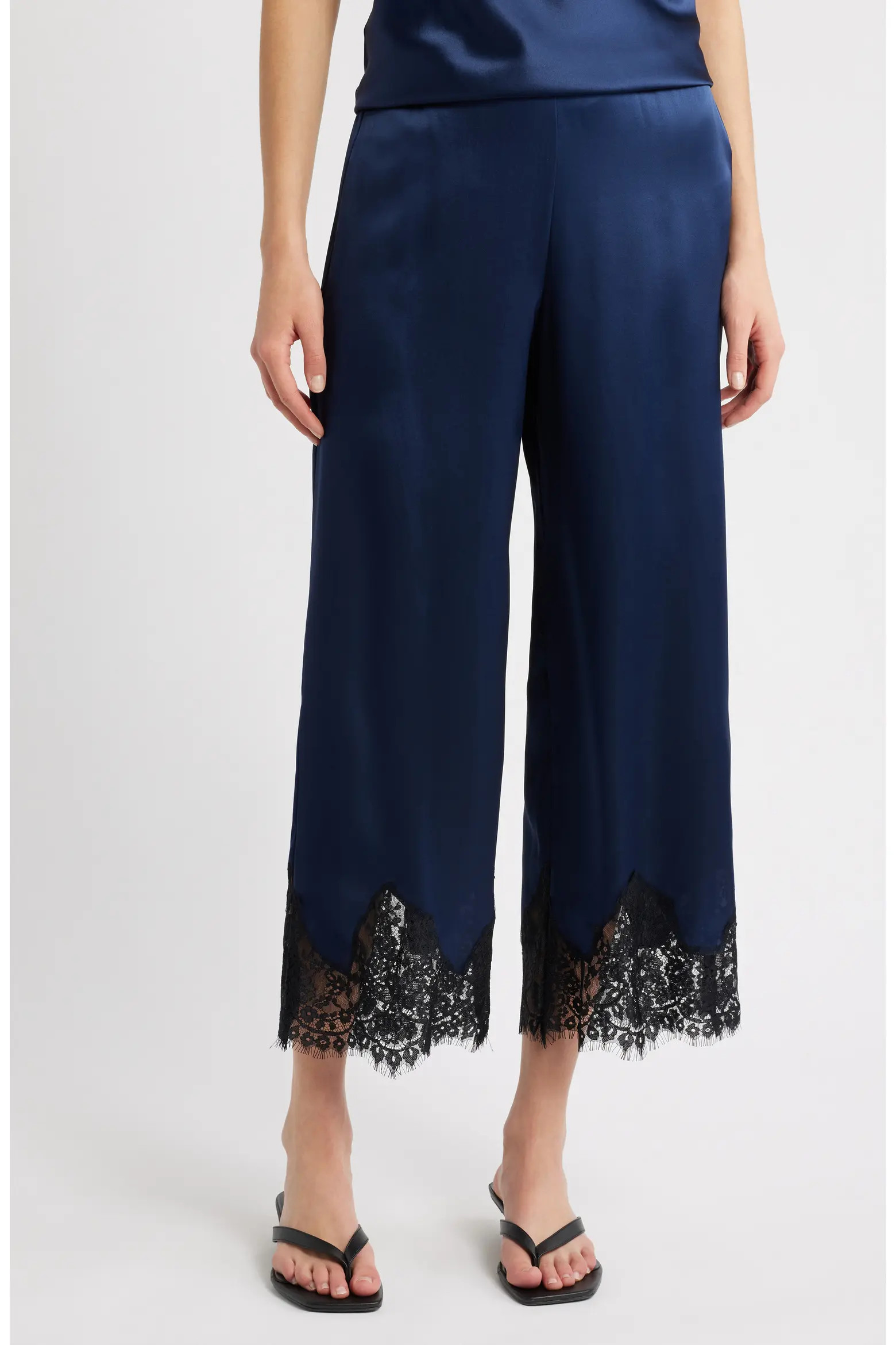 Carolina Silk Lace Hem Pant (Women) | Nordstrom | Nordstrom